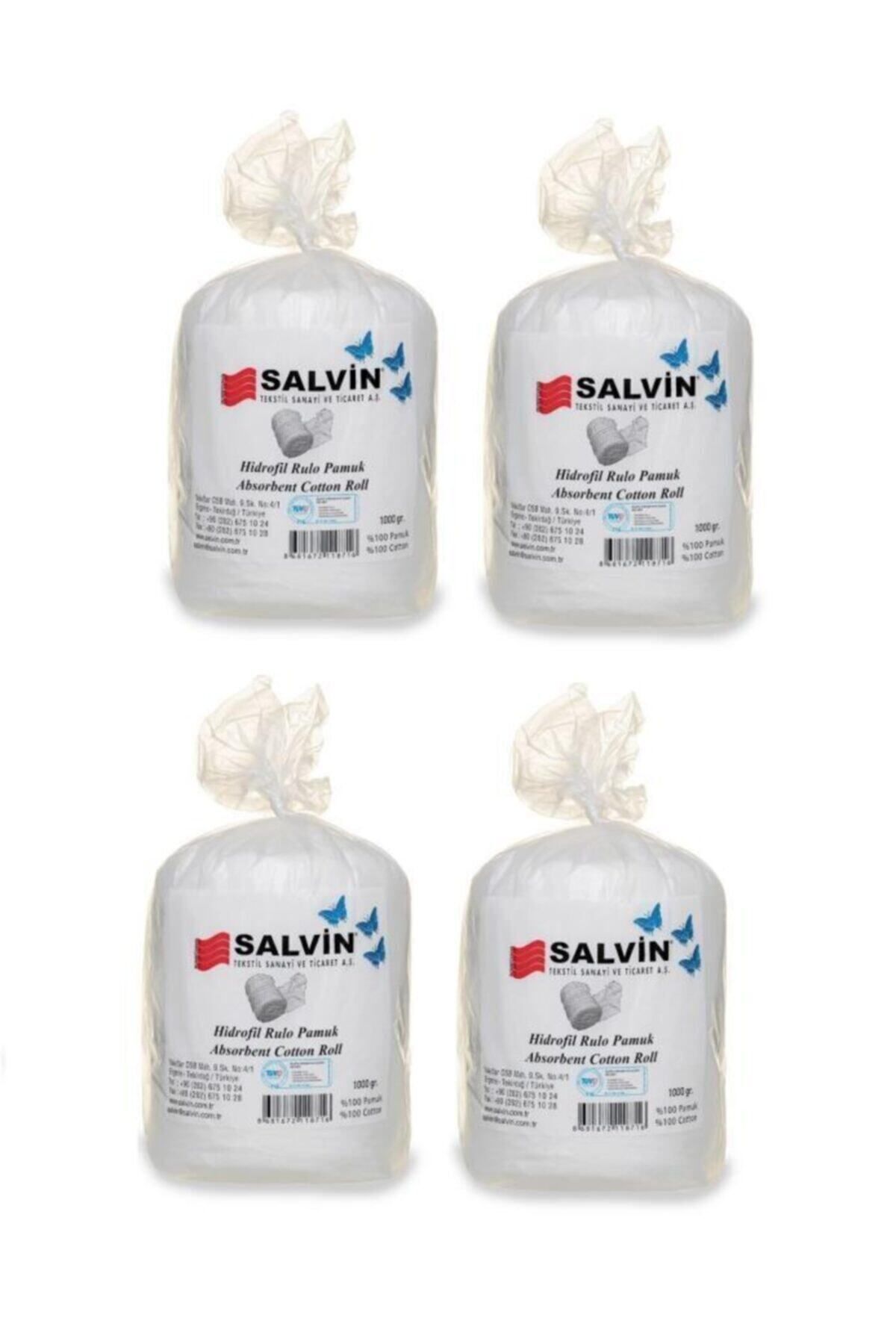 salvin Hidrofil Rulo Pamuk 1 Kg 1000 Gr 4 Adet