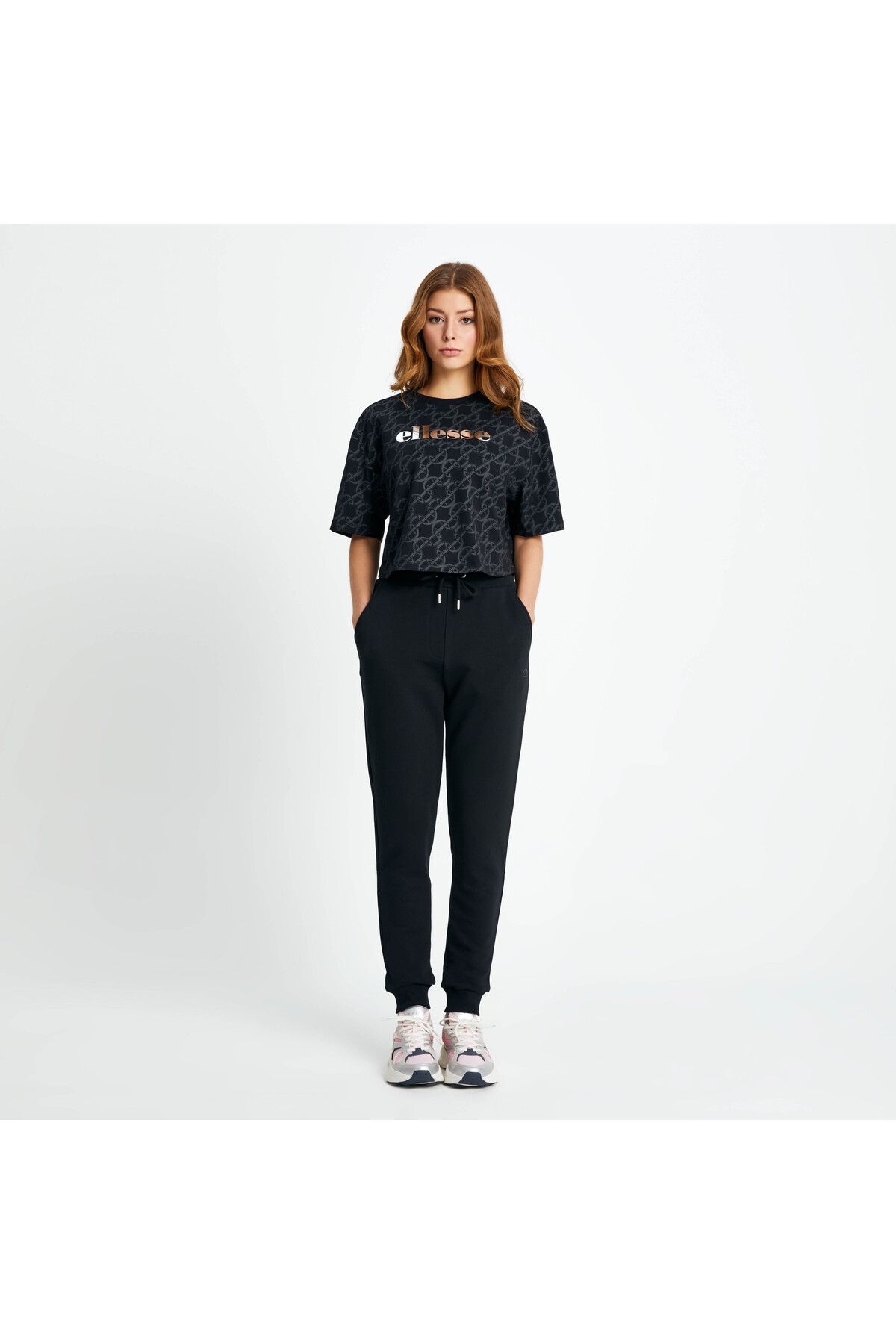 Ellesse-Women's Black Sweatpants EF105 - EF105-black 1