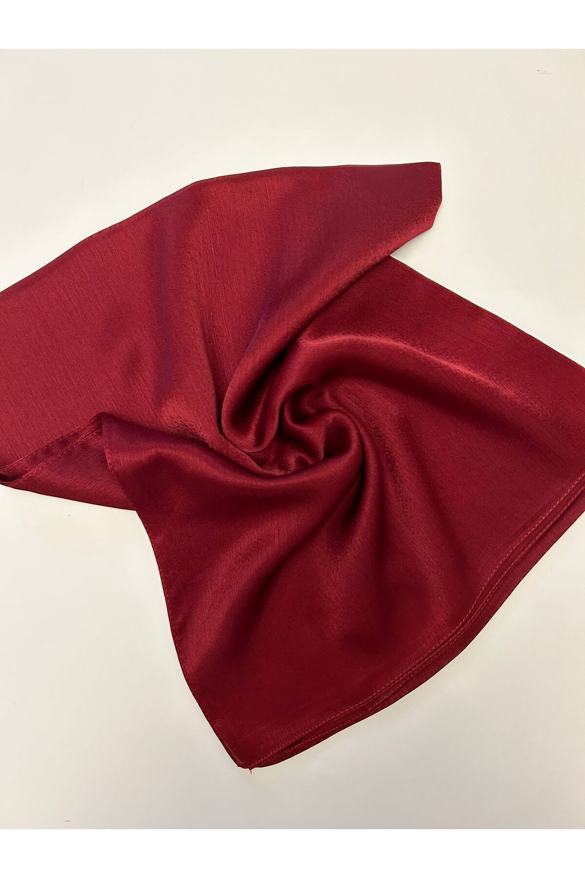 Silk Home-Shawl - Burgundy - Textured 1