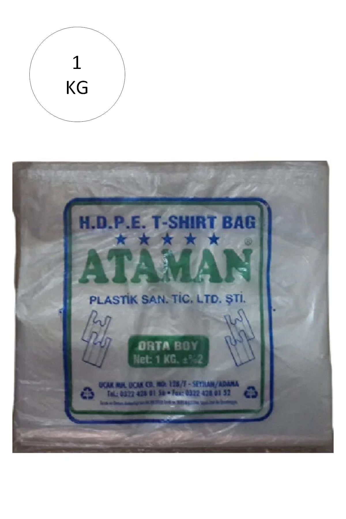 LiderGlobal Kalın Şeffaf Atlet Poşet Orta Boy 27x47 Cm 1 Kg (1 Paket-Takriben 145 Adet)