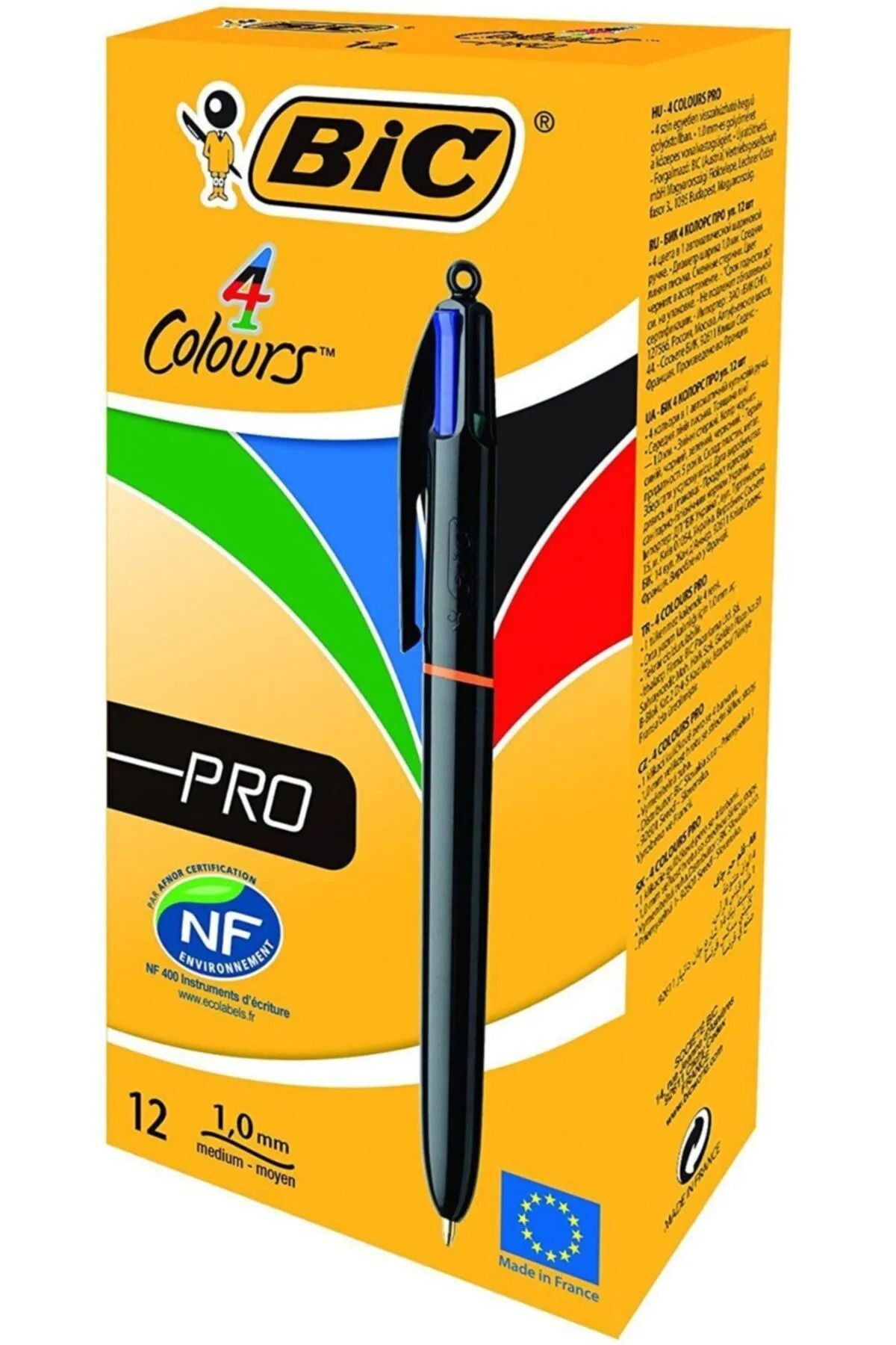 Take and Happy Bic Tükenmez Kalem 4 Colours Pro 982869 (12 Li Paket)