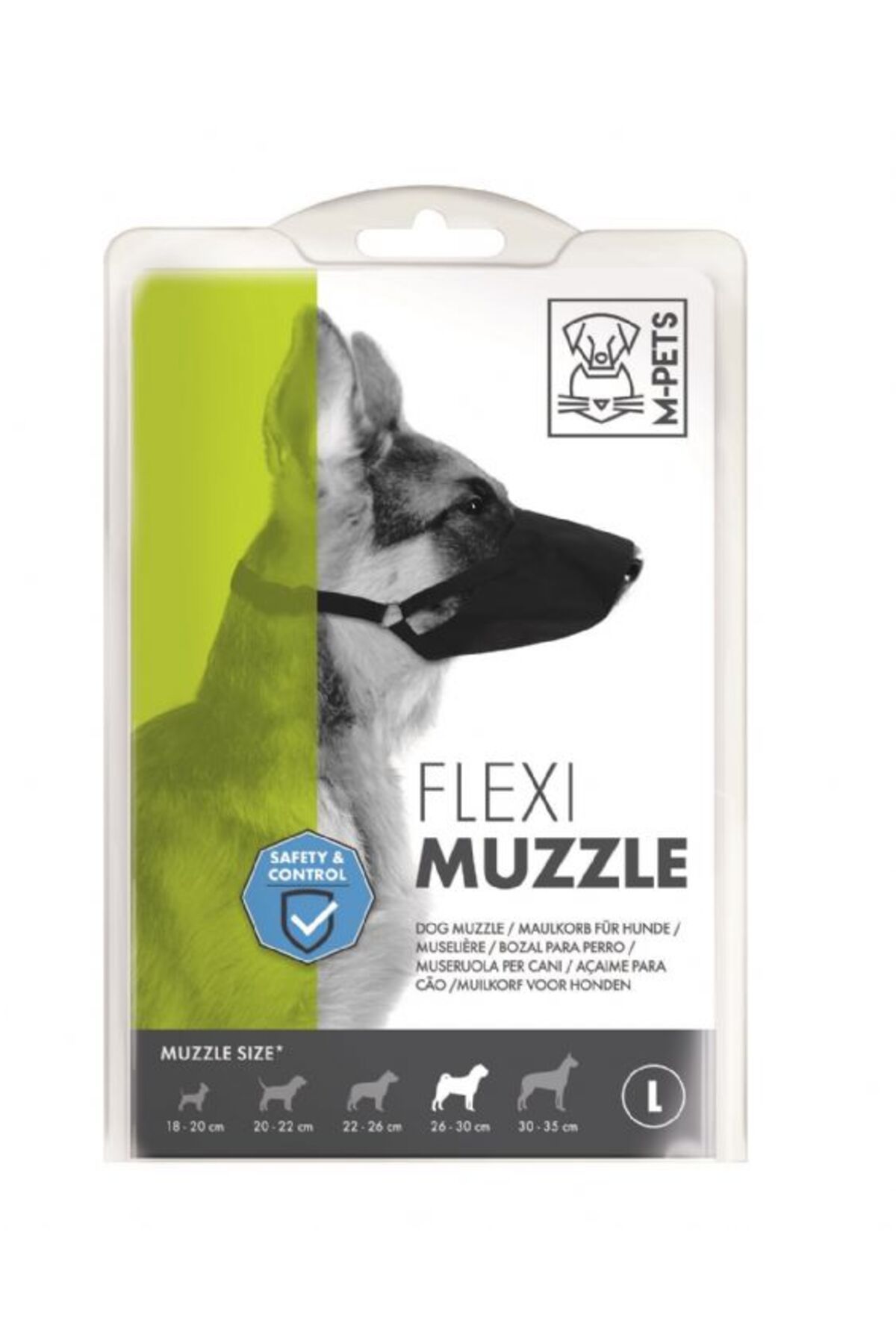 M-PETS Flexı Ayarlanabilir Bez Köpek Ağızlığı Large