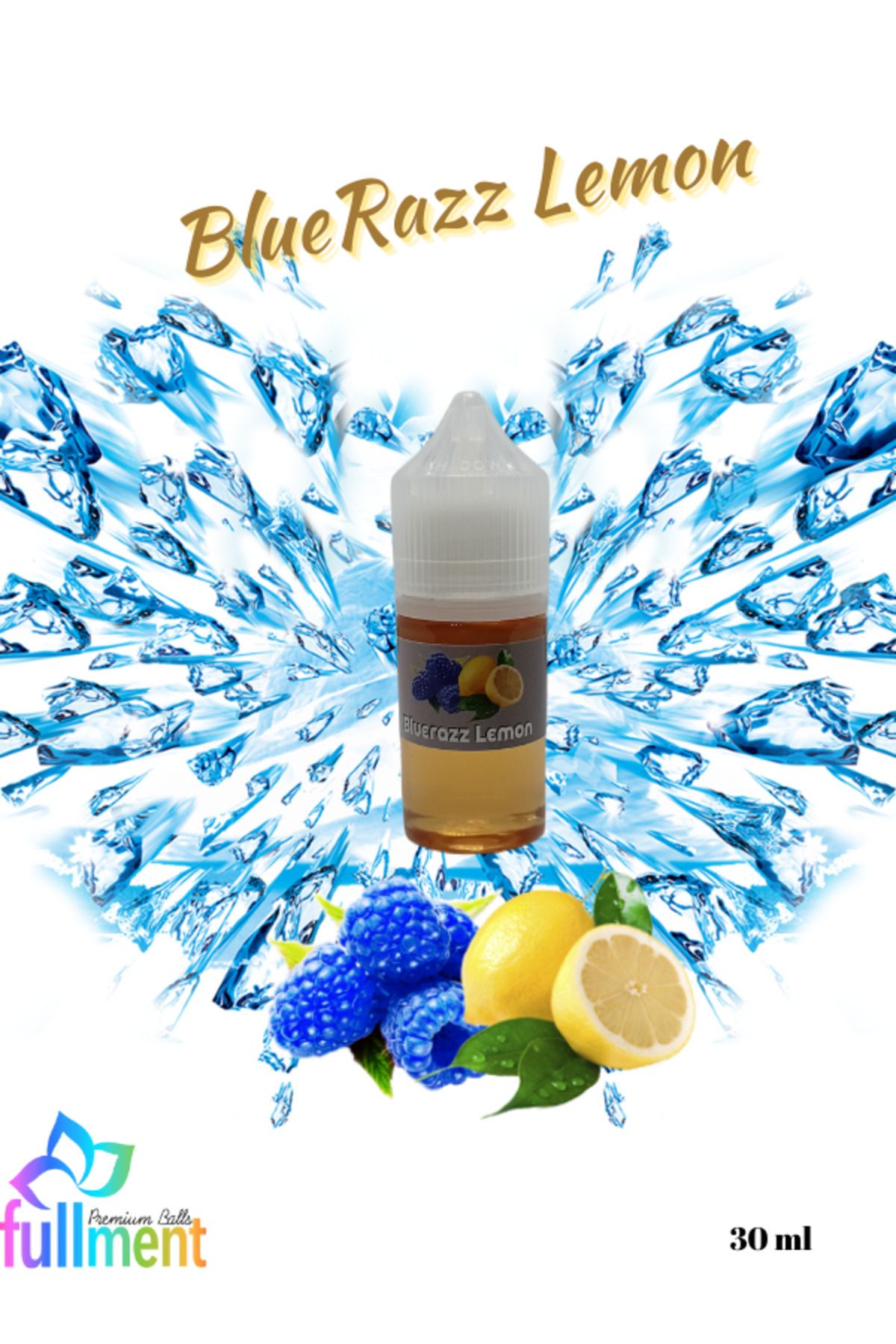 Fullment Lemon Mavi Frenk Üzümü Ve Limon Aromalı Likit Hazır Gıda Aroma Şurup 30 ml