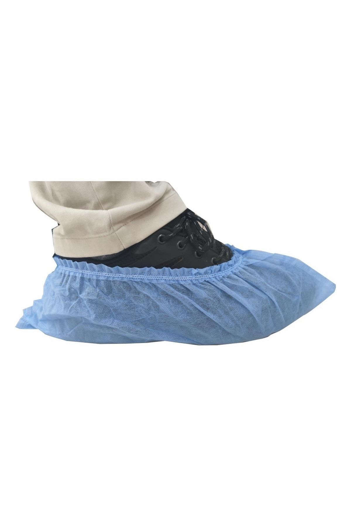 mege-1000 Pieces - Disposable Interlining Cloth Overshoes Blue 1