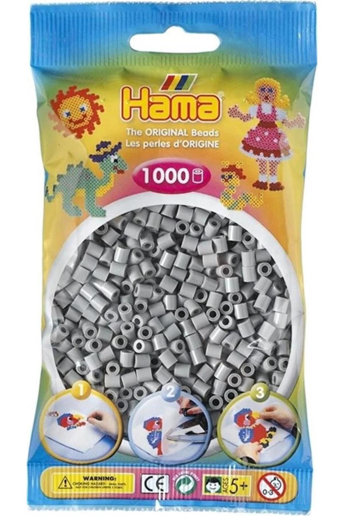 Hama-1,000 Midi Beads - Gray 1
