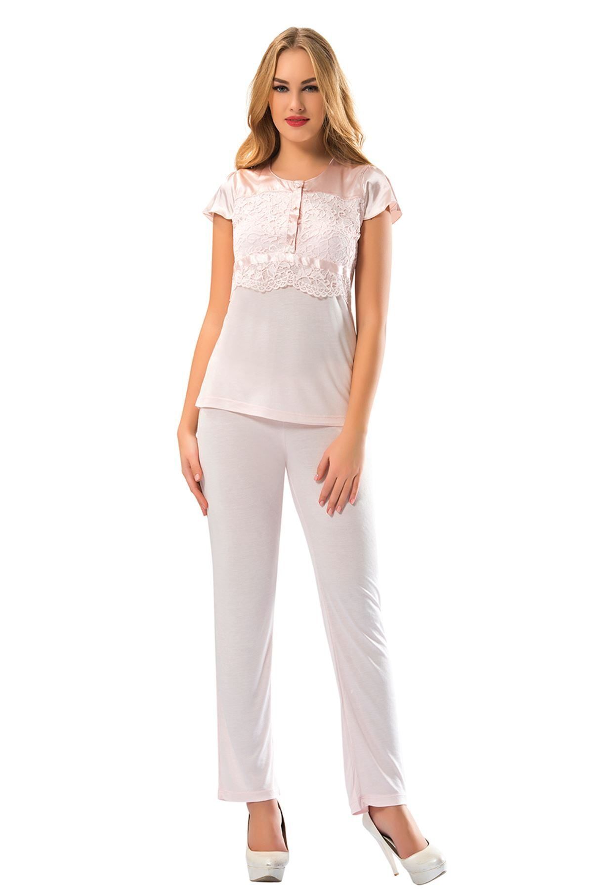 OEM Pudra Penye Pijama Takımı