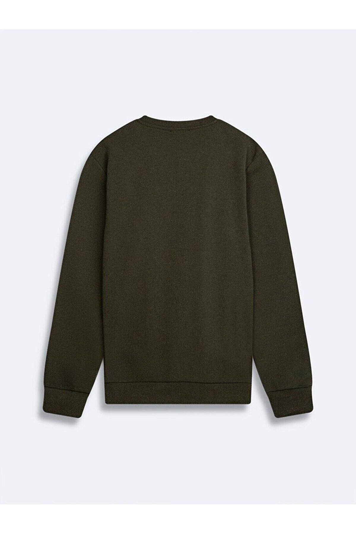 Ltb-Green Long Sleeve Sweatshirt - Sıgnlı and Zero Collar 2