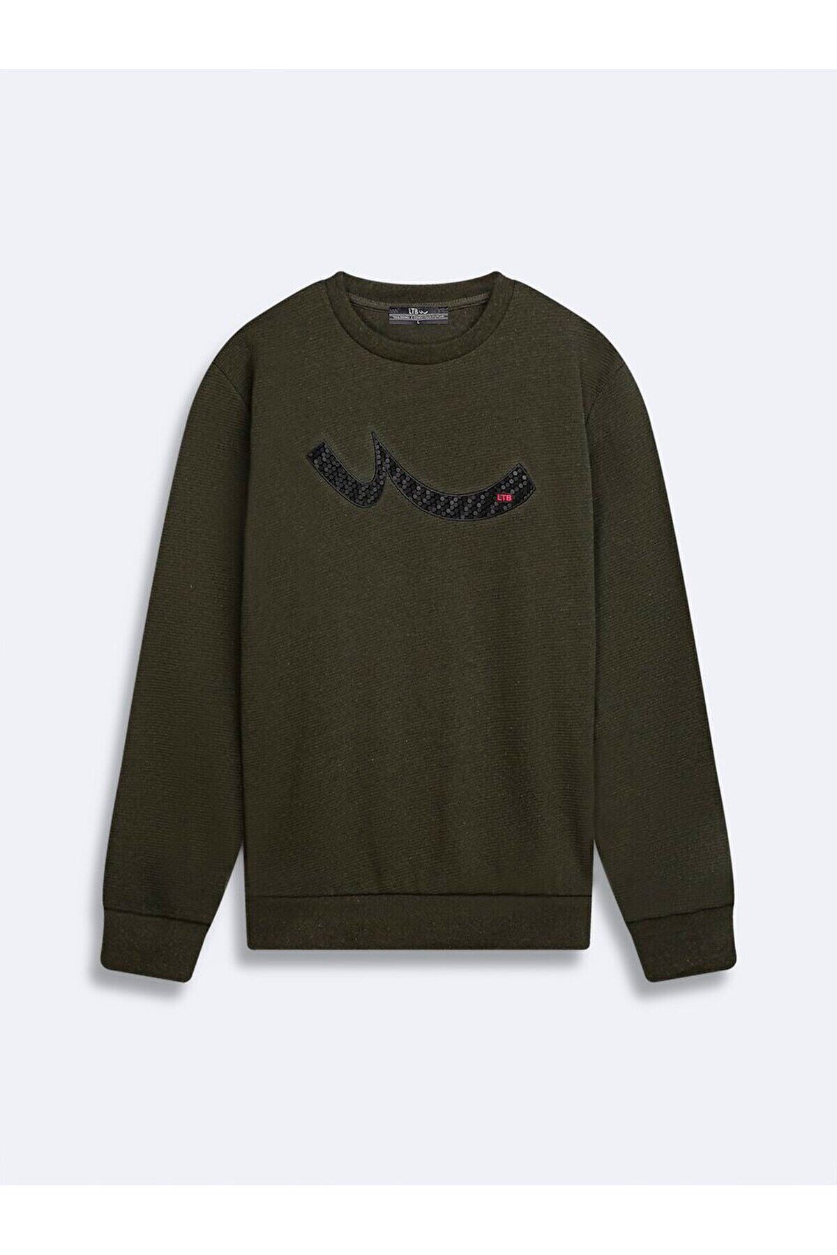 Ltb-Green Long Sleeve Sweatshirt - Sıgnlı and Zero Collar 1