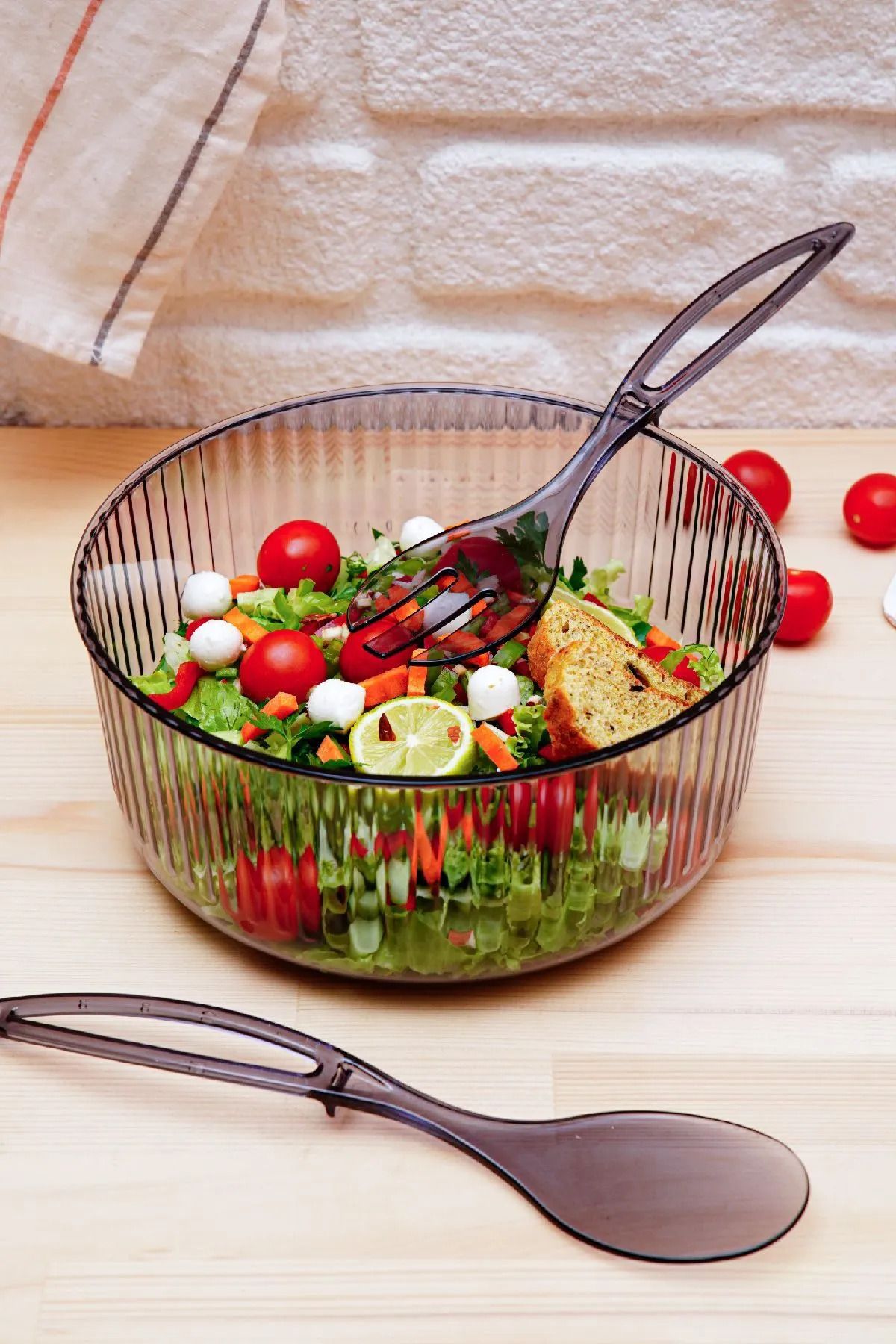 NEZADE STORE Kaşıklı Salata Kasesi Royaleks-82936