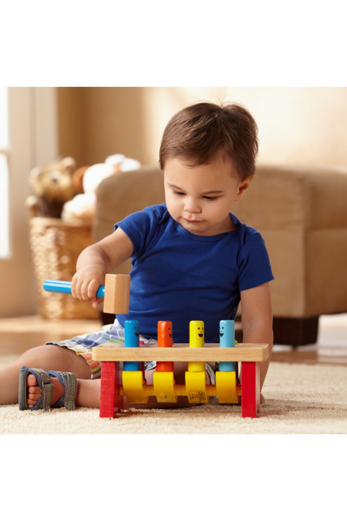 اسباب بازی های نوزاد و فعالیتی چند رنگ Melissa Doug ملیسا داگ لوکس بمبام ناخن Melissa & Doug