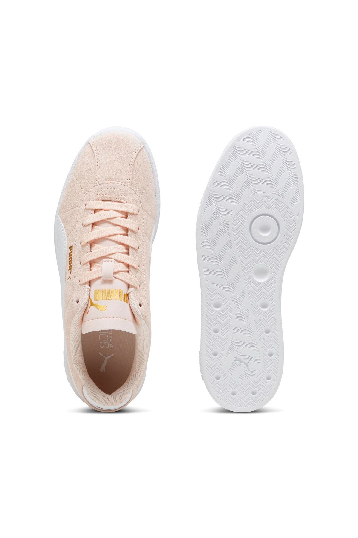 Puma-تزلج PUMA Club II-Island Pink وPUMA White-Gold 5