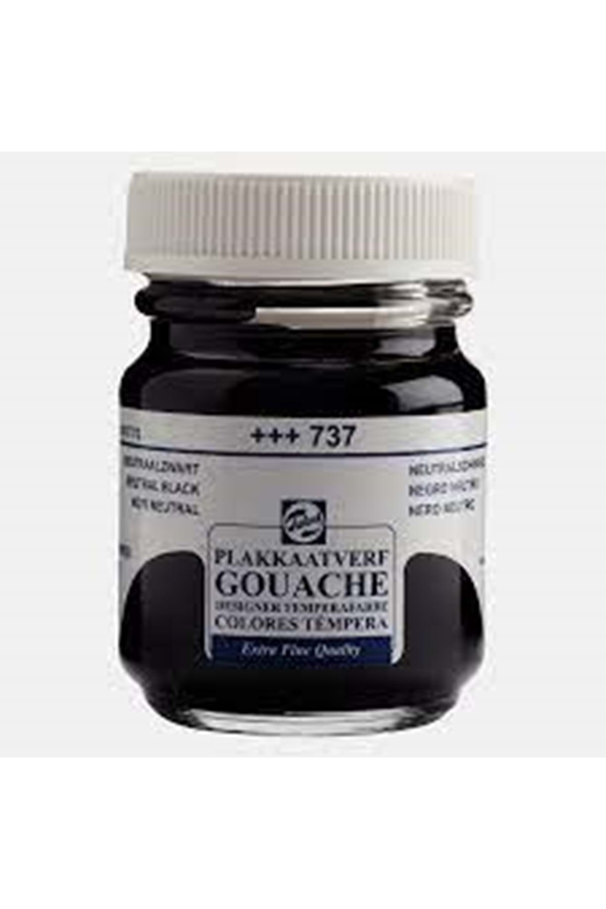 Talens Gouache Jar 16ml Guaj Boya Neutral Black / 737