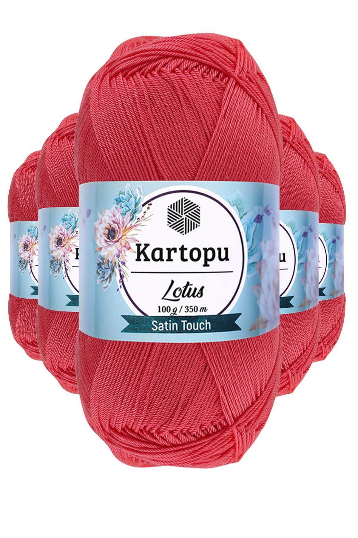 Kartopu 5 Adet Lotus Bikini Büstiyer Bluz Örgü İpi K810 Şeker Pembe