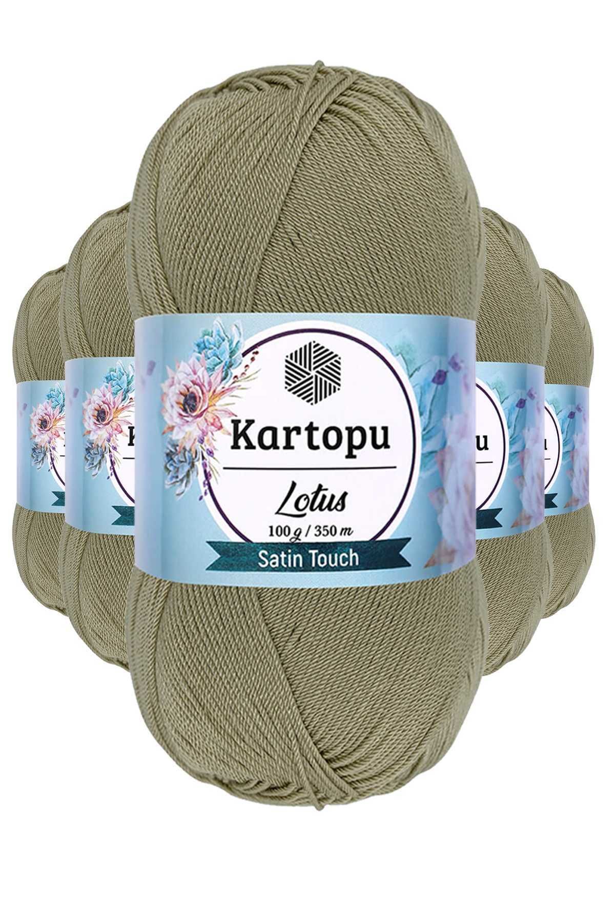 Kartopu 5 Adet Lotus Bikini Büstiyer Bluz Örgü İpi K874 Bej