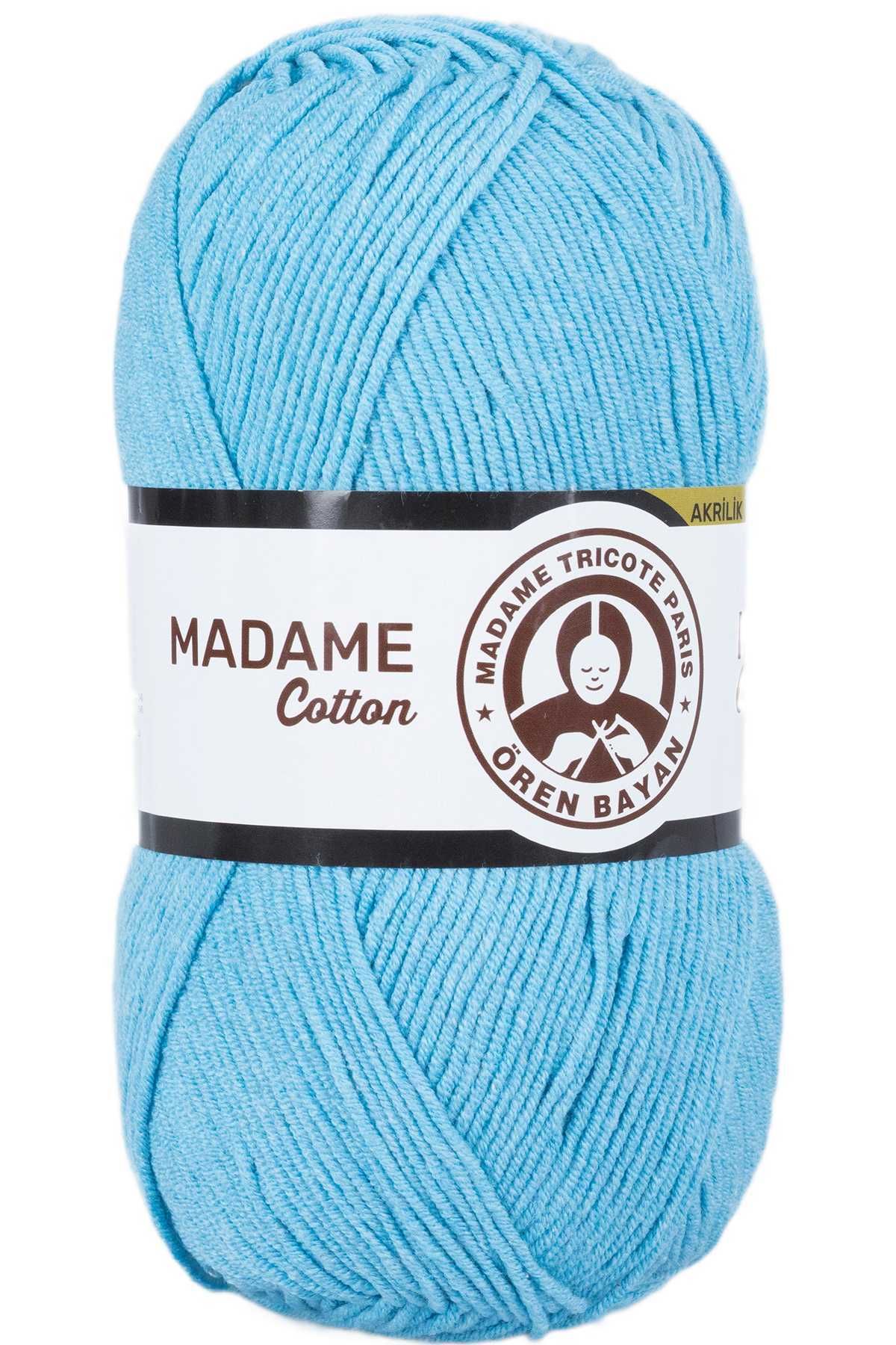 EpicMart 1 Adet Madame Cotton El Örgü İpi Yünü 100 gr 016 Turkuaz