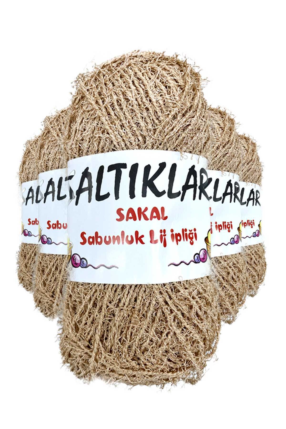 SALTIKLAR 5 Adet Sakal Sabunluk Lif İpliği 100