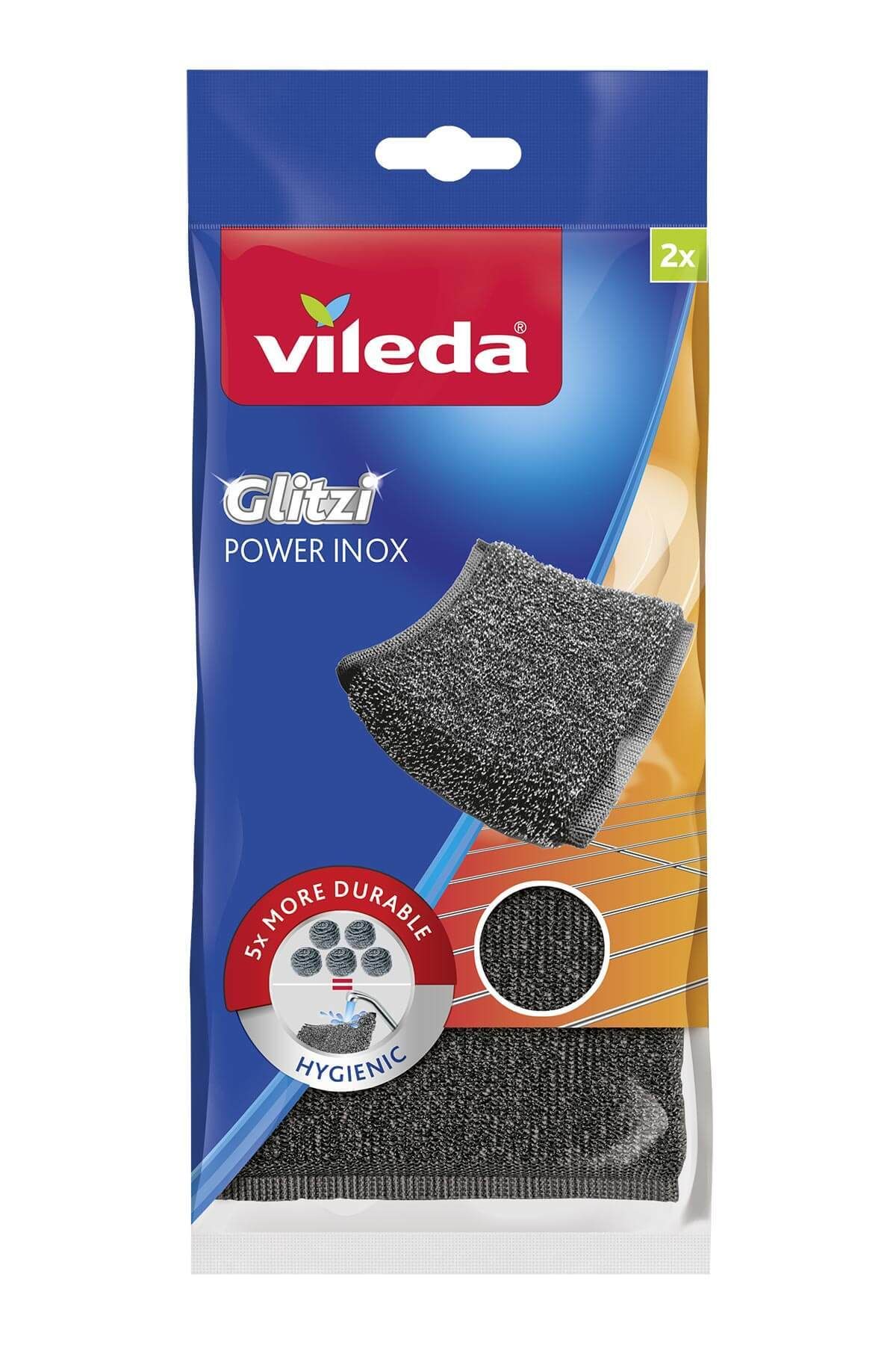 Vileda 2 Li Power Inox Çelik Bulaşık Sünger