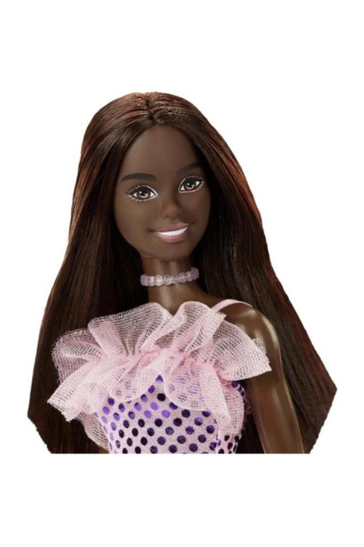 Barbie Pırıltılı Bebekler Pembe Elbiseli HJR94 fotoğrafı 3 (önizleme)