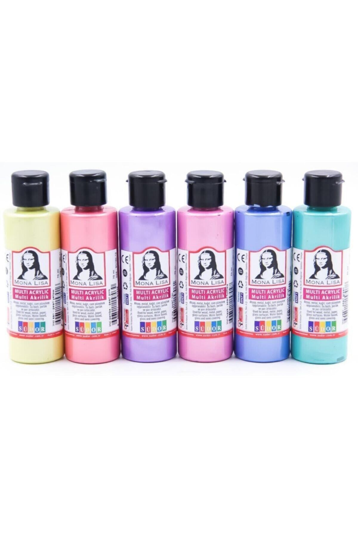 Südor Mona Lisa 6x70ml Akrilik Boya - Metalik Set