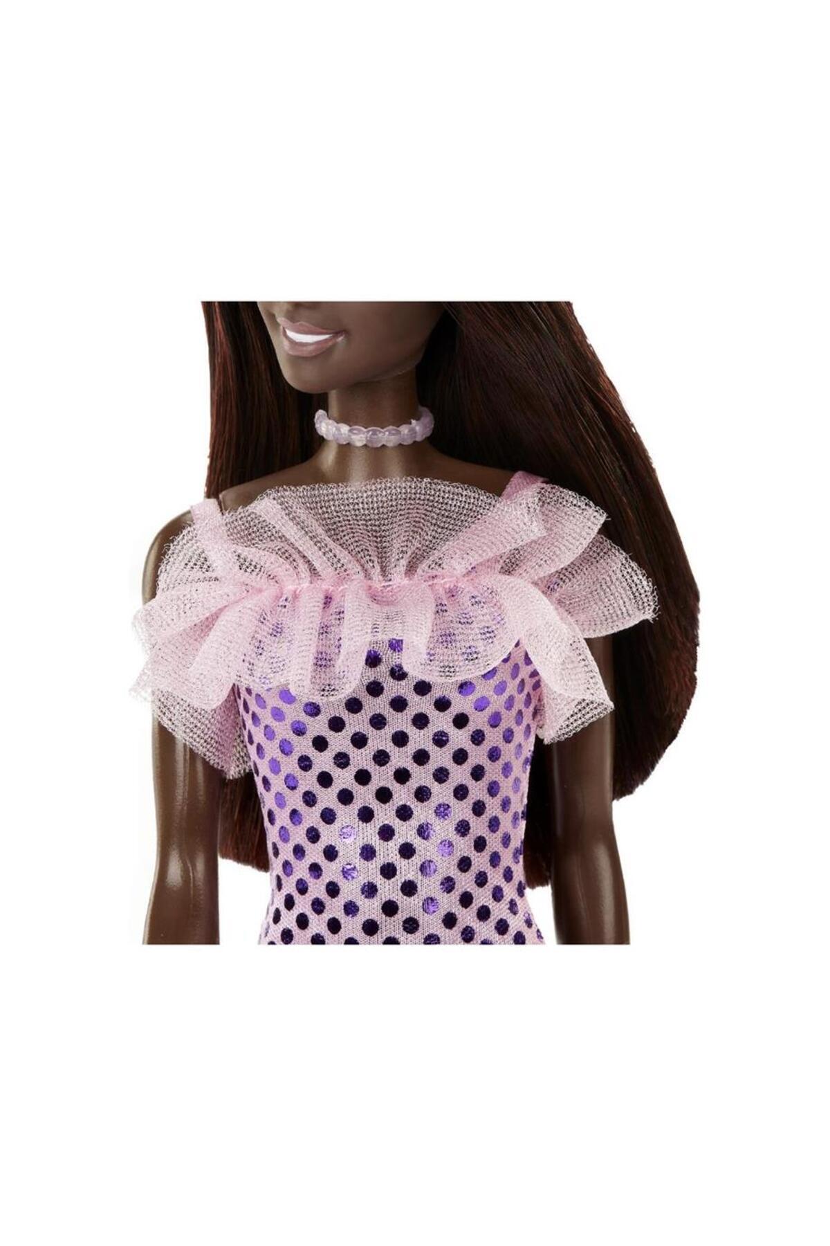 Barbie Pırıltılı Bebekler Pembe Elbiseli HJR94 fotoğrafı 4 (önizleme)