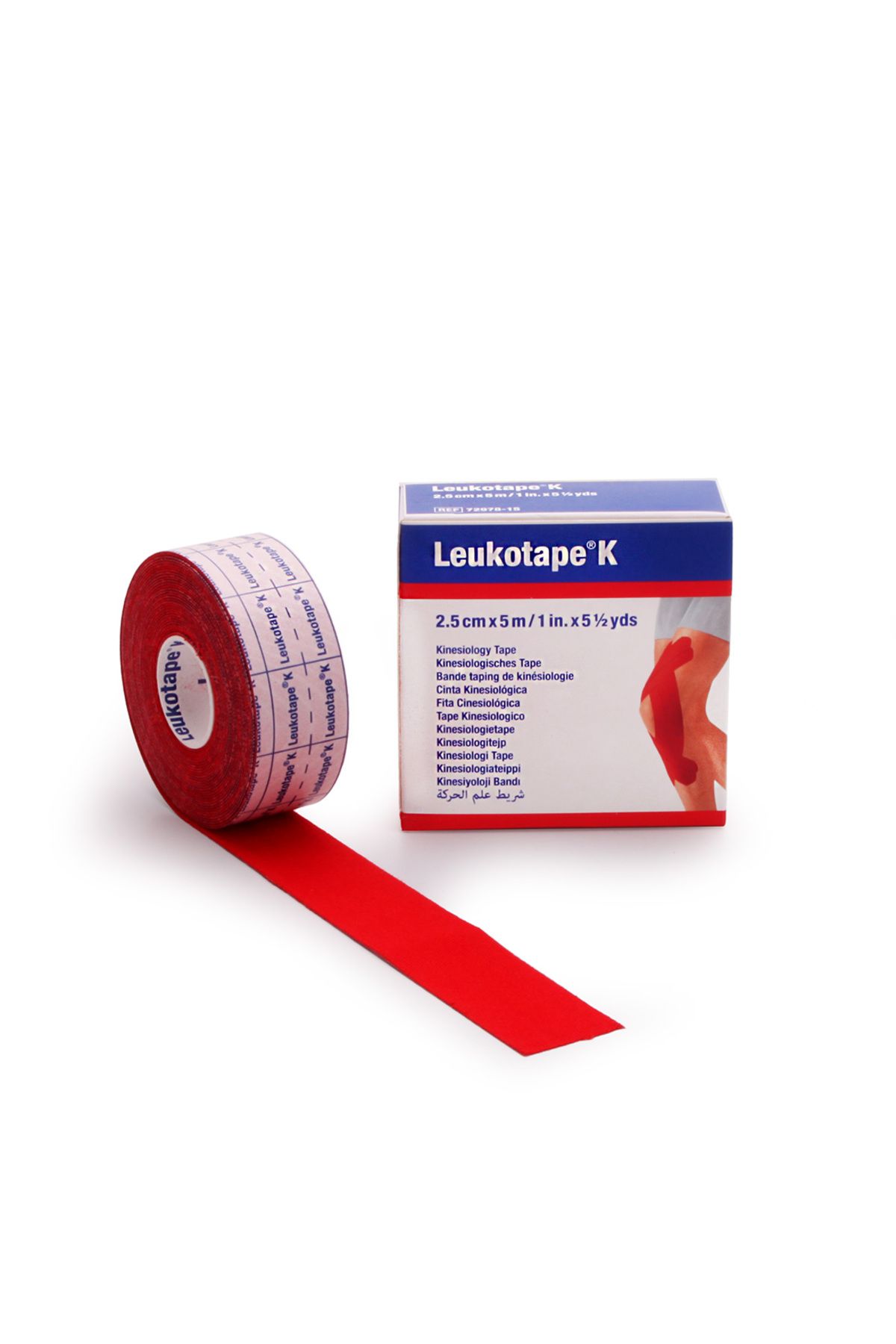 Leukotape K 2,5cm X 5m Bsn Kinesiotape Κόκκινο - Single Dimension