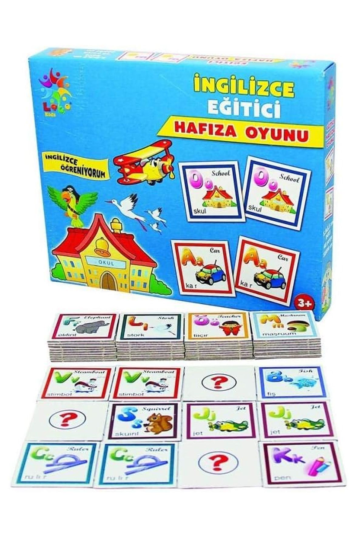 LAÇO Laço Puzzle Lc024 Eğitici Hafıza Oyunu İngilizce Nesneler