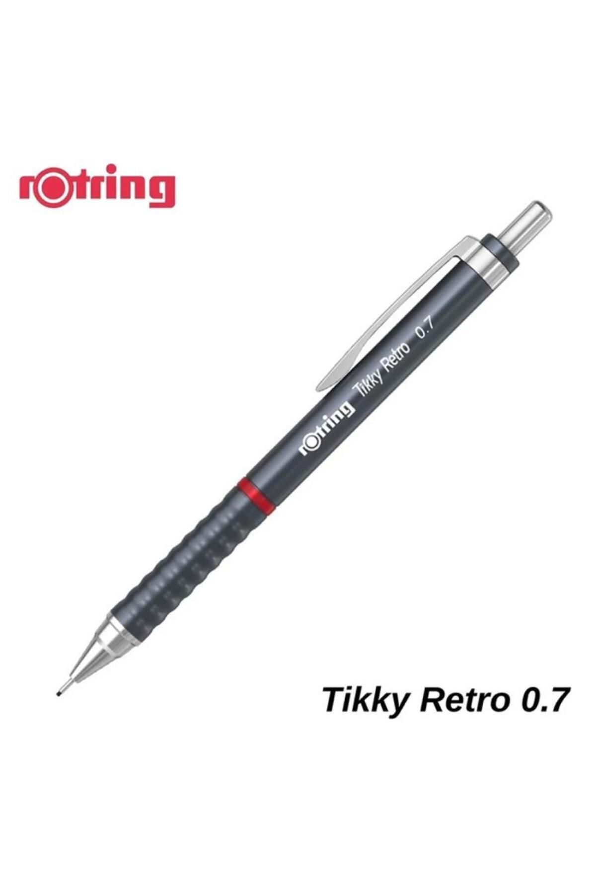 Rotring-قلم تيكي ريترو رمادي 0.7 ملم متعدد الاستخدامات 1