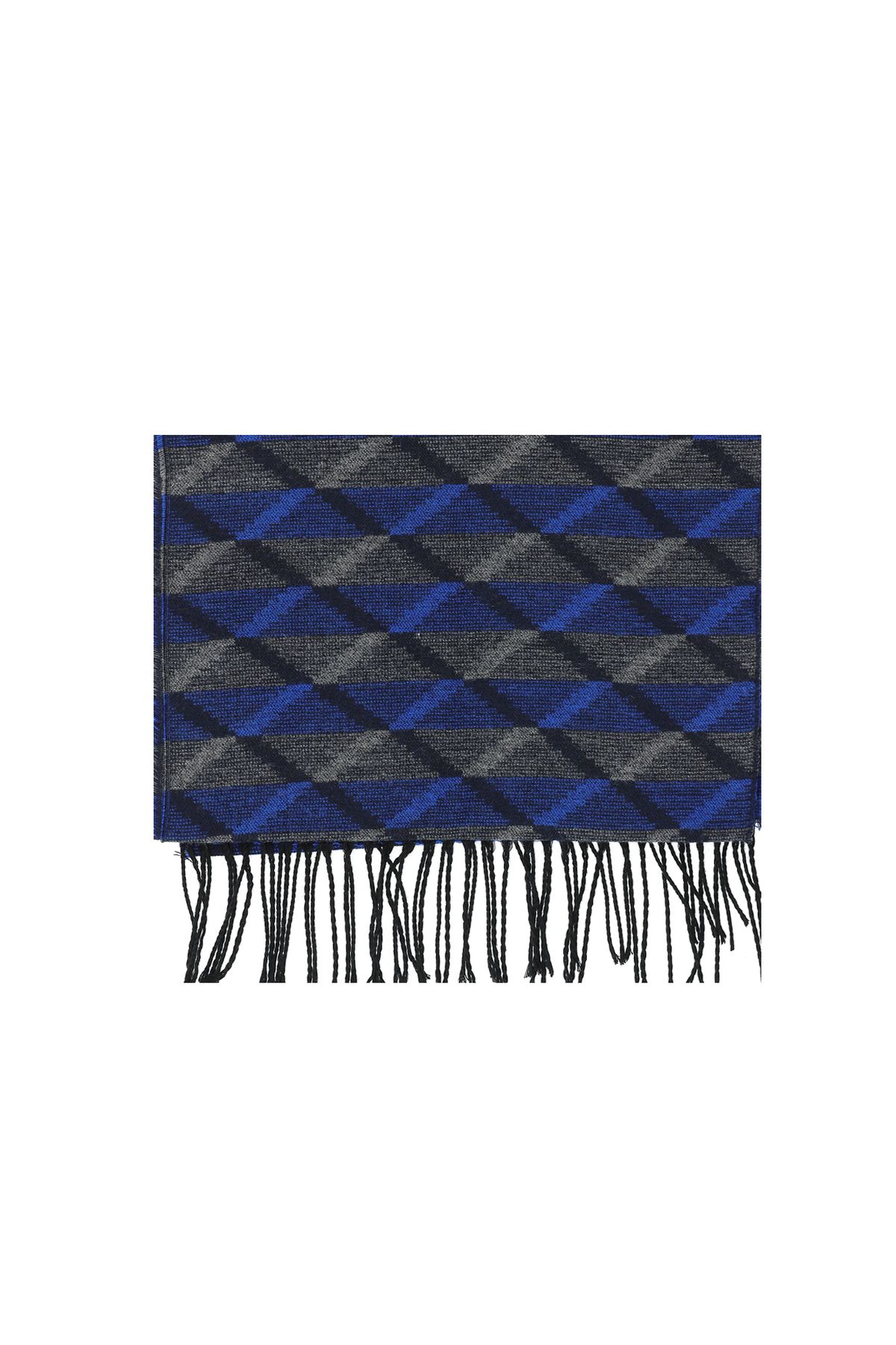 Kiğılı-Scarf - Dark blue - Patterned 2