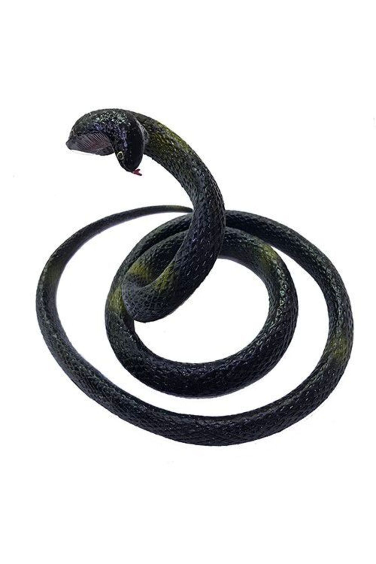 YeniBazaar-Silicone Soft Cobra Model Snake 80 cm - Black Color (4582) 1