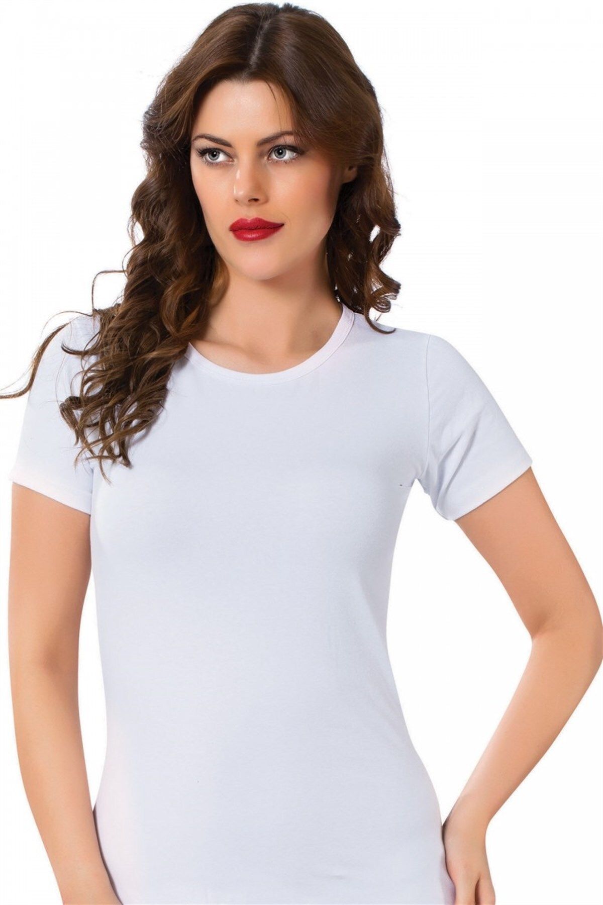 ZenWave BSMA Moda Çizgi Kısa Kol Body 232B