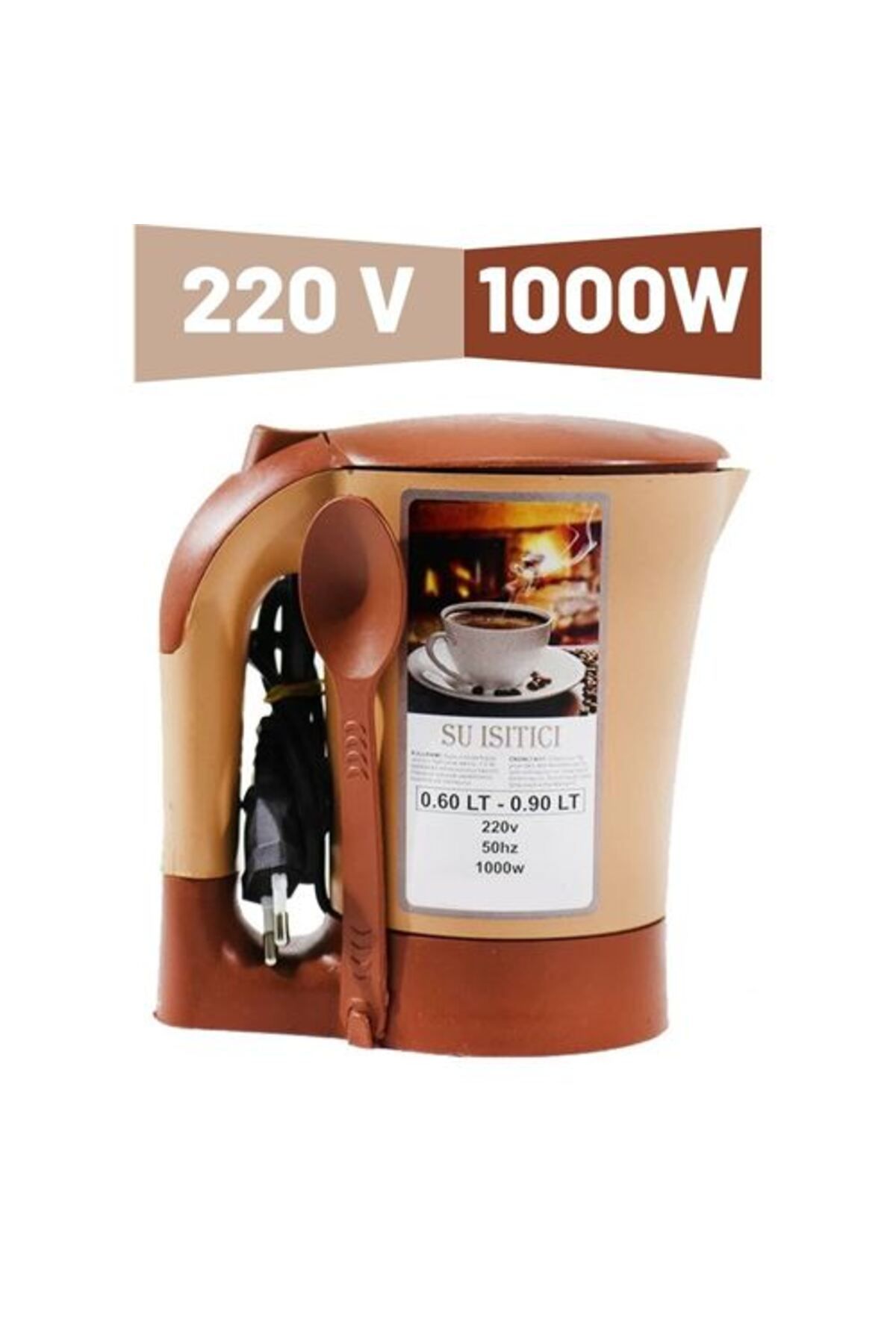 Ladesmedya ModaCar Zava 220V 600 Ml Kettle