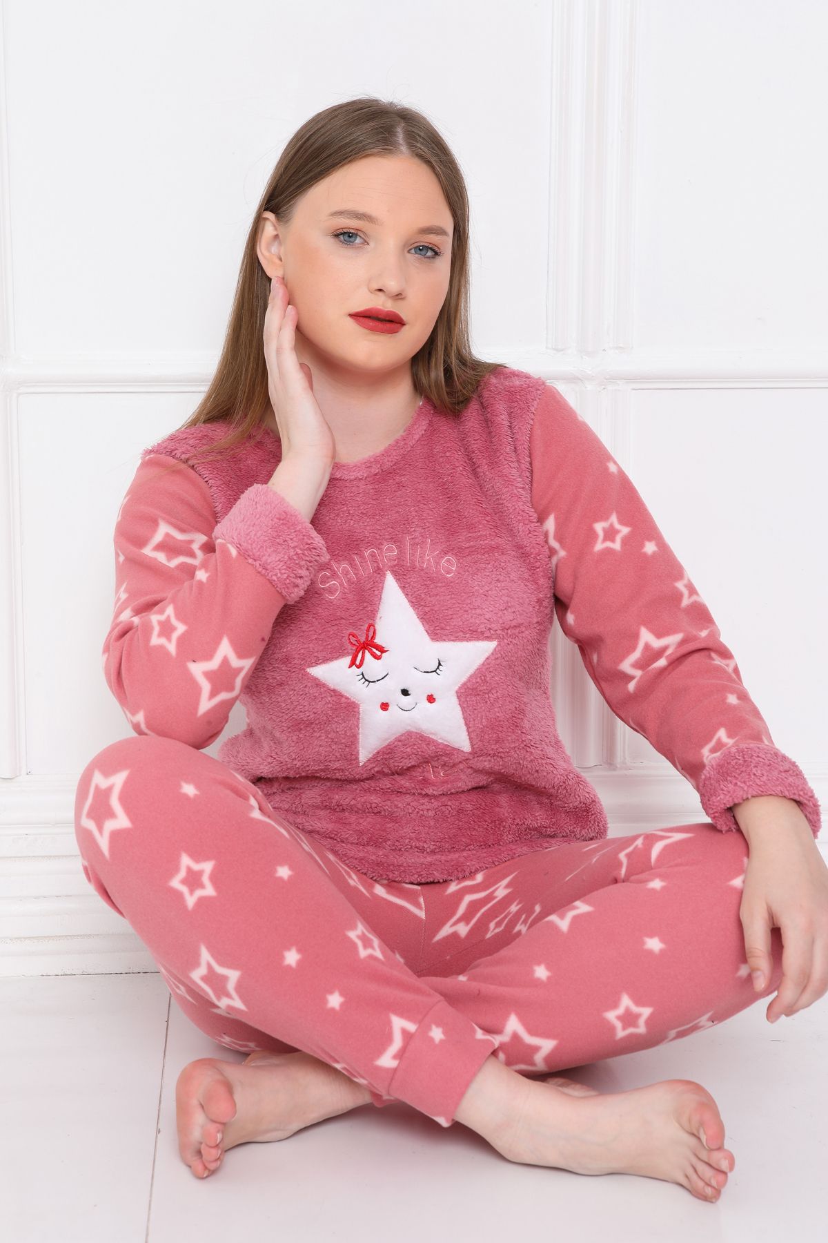 FAMES PİJAMA-WINTER FLEECE PAJAMAS SET 1