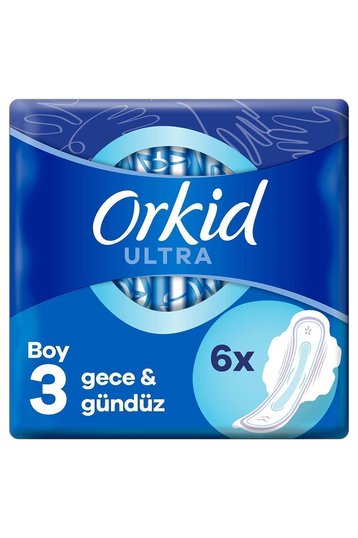 Orkid Ultra Gece & Gündüz (boy 3) 6 Adet Hijyenik Ped