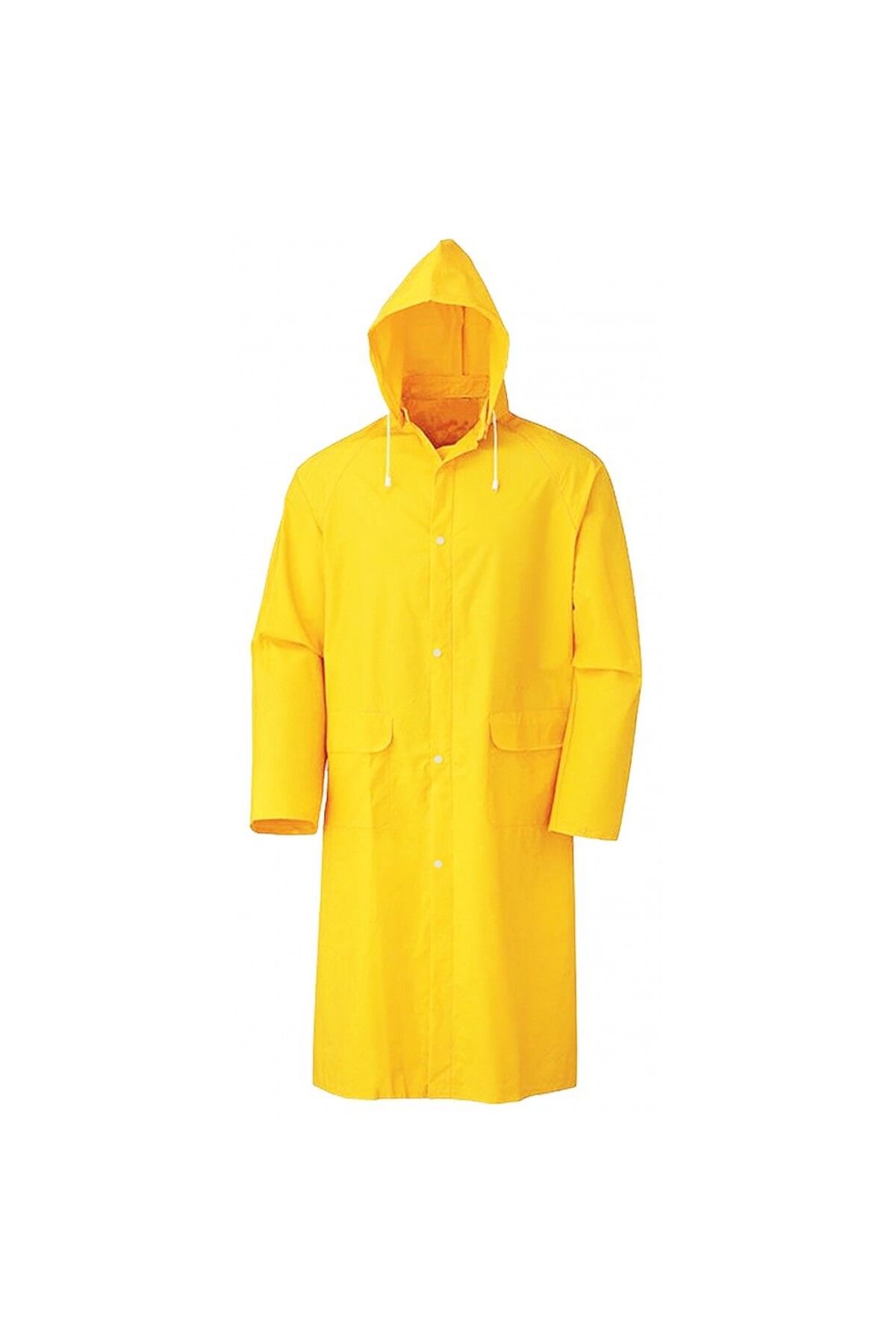 OEM Kapşonlu Cepli Lüx Yağmurluk Sarı - Standart Beden 2XL