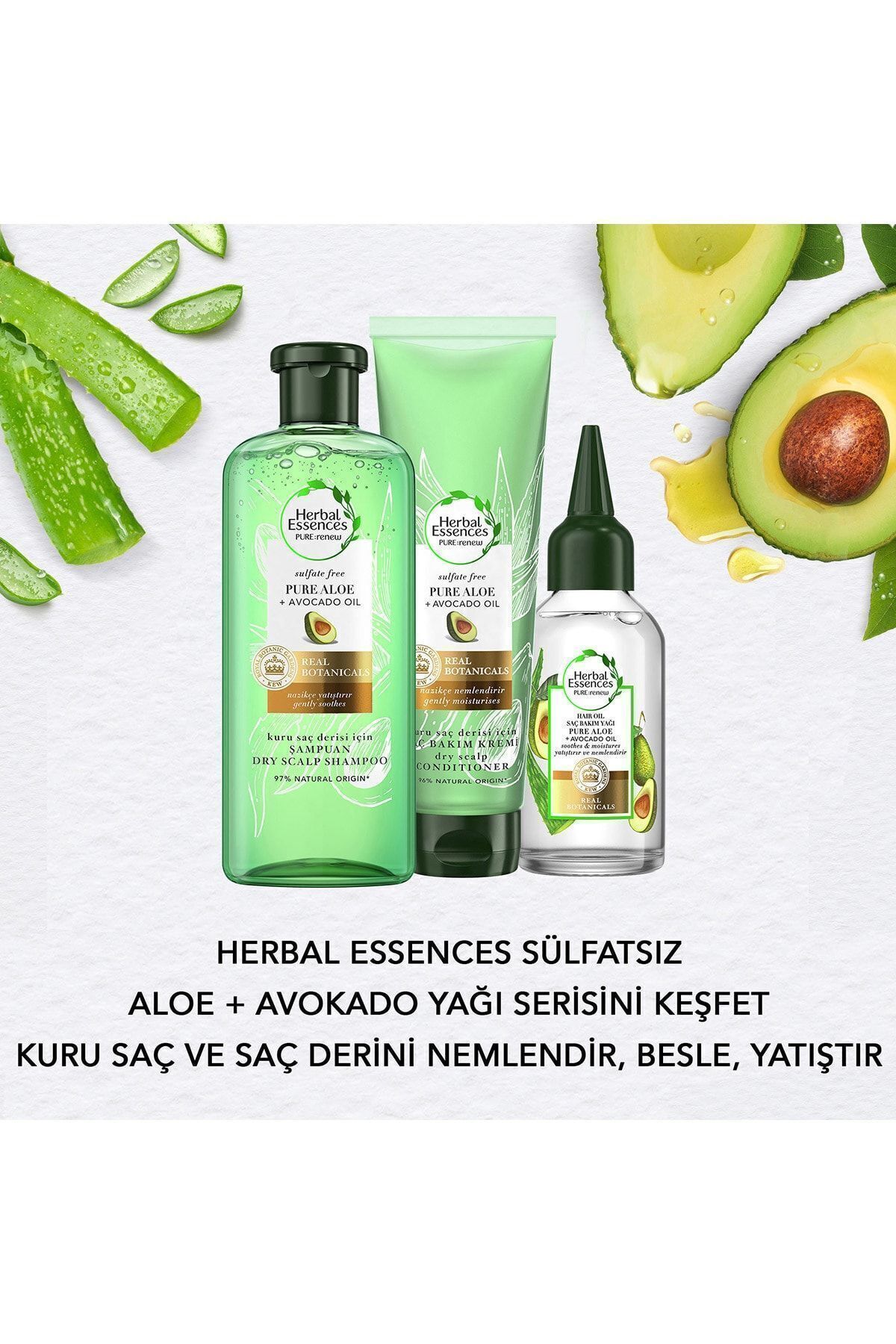 Herbal Essences Pure Aloe Avacado Oıl 100ml-5