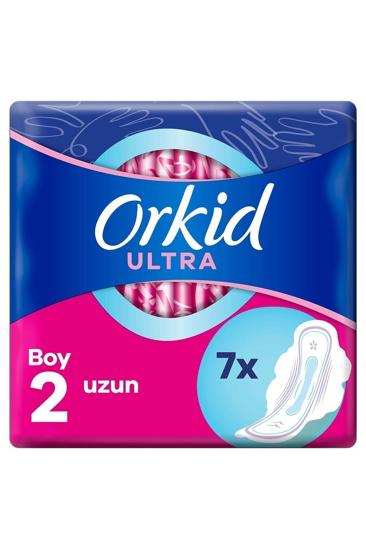 Orkid Ultra Extra Hijyenik Ped Uzun Tekli Paket 7 Ped