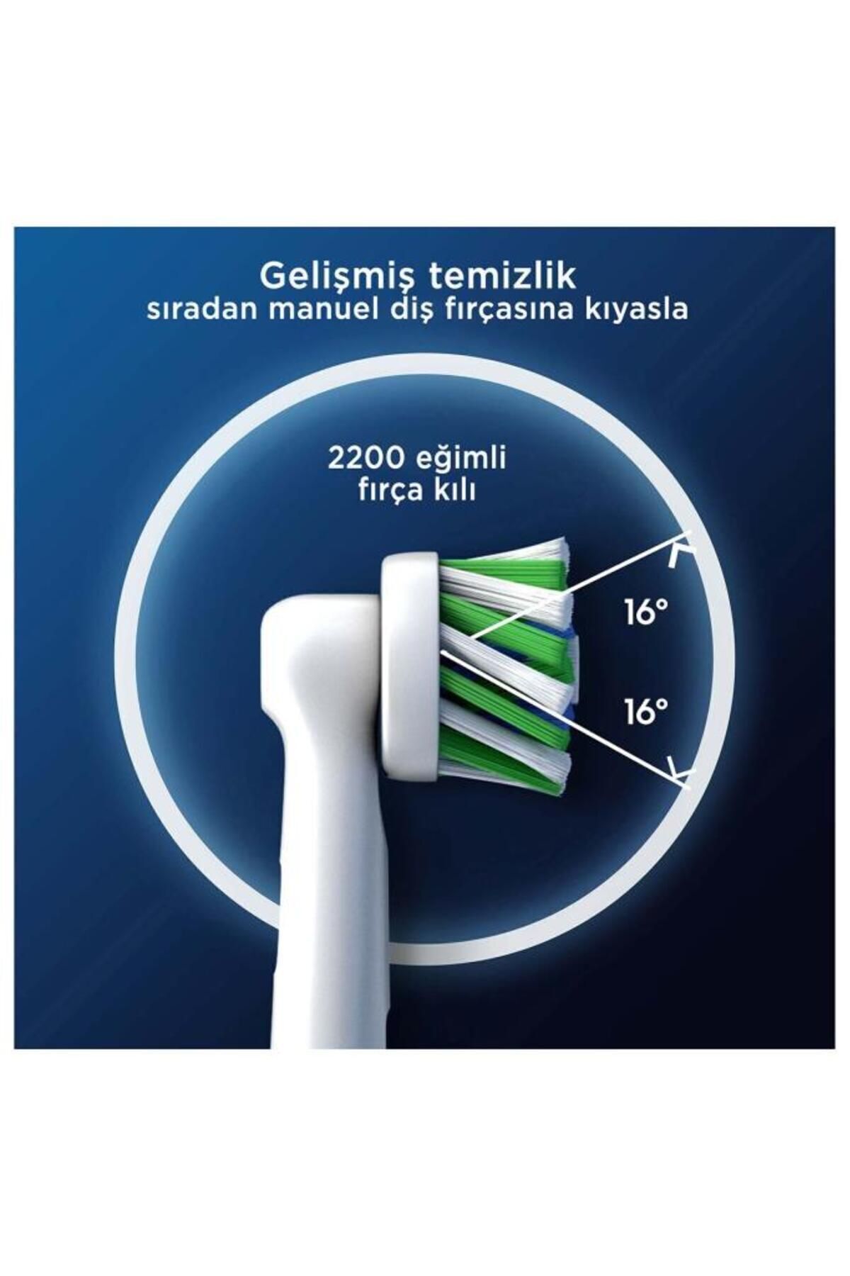 Oral-B Pro Cross Action X-filament Şarjlı Diş Fırçası Yedek Başlığı 2 Adet