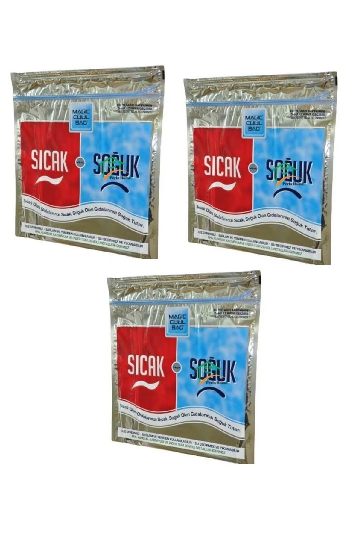 OEM Termos Çanta - Piknik Çantası - Dondurulmuş Gıda Çantası - Mega Boy (3 Adet)