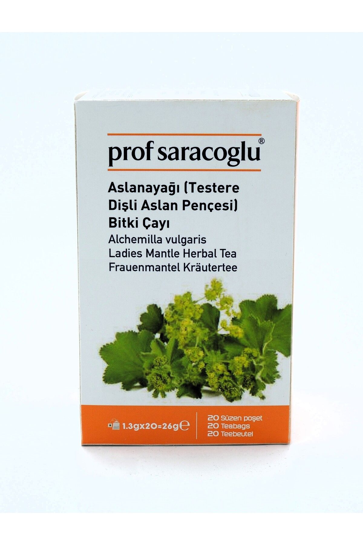 prof saracoglu Testere Dişli Aslan Pençesi Bitki Çayı 20'li