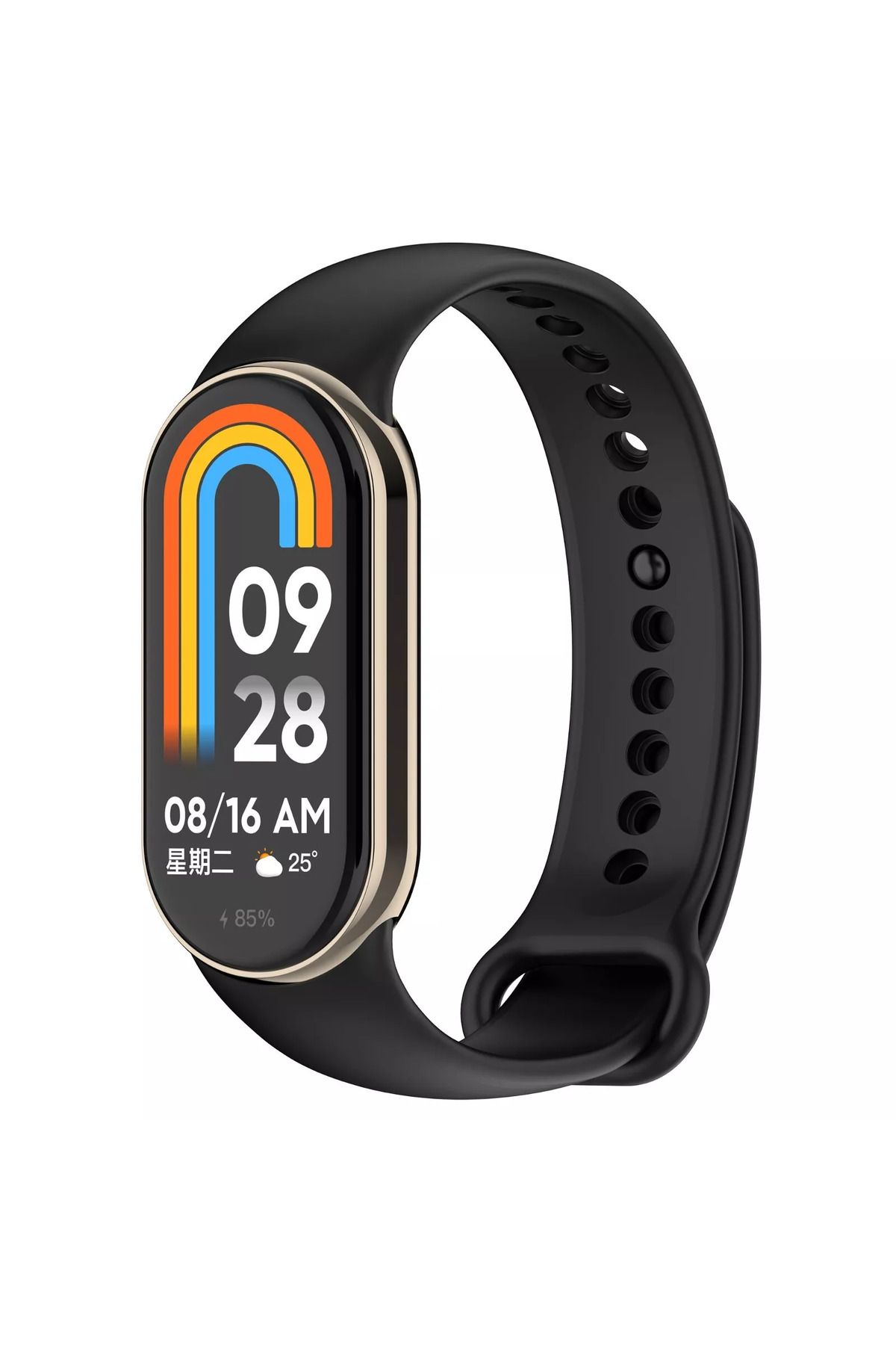 Fibaks-Xiaomi Mi Band 8/9 - Classic Color Silicone Strap Bracelet, Smart Lanyard 1