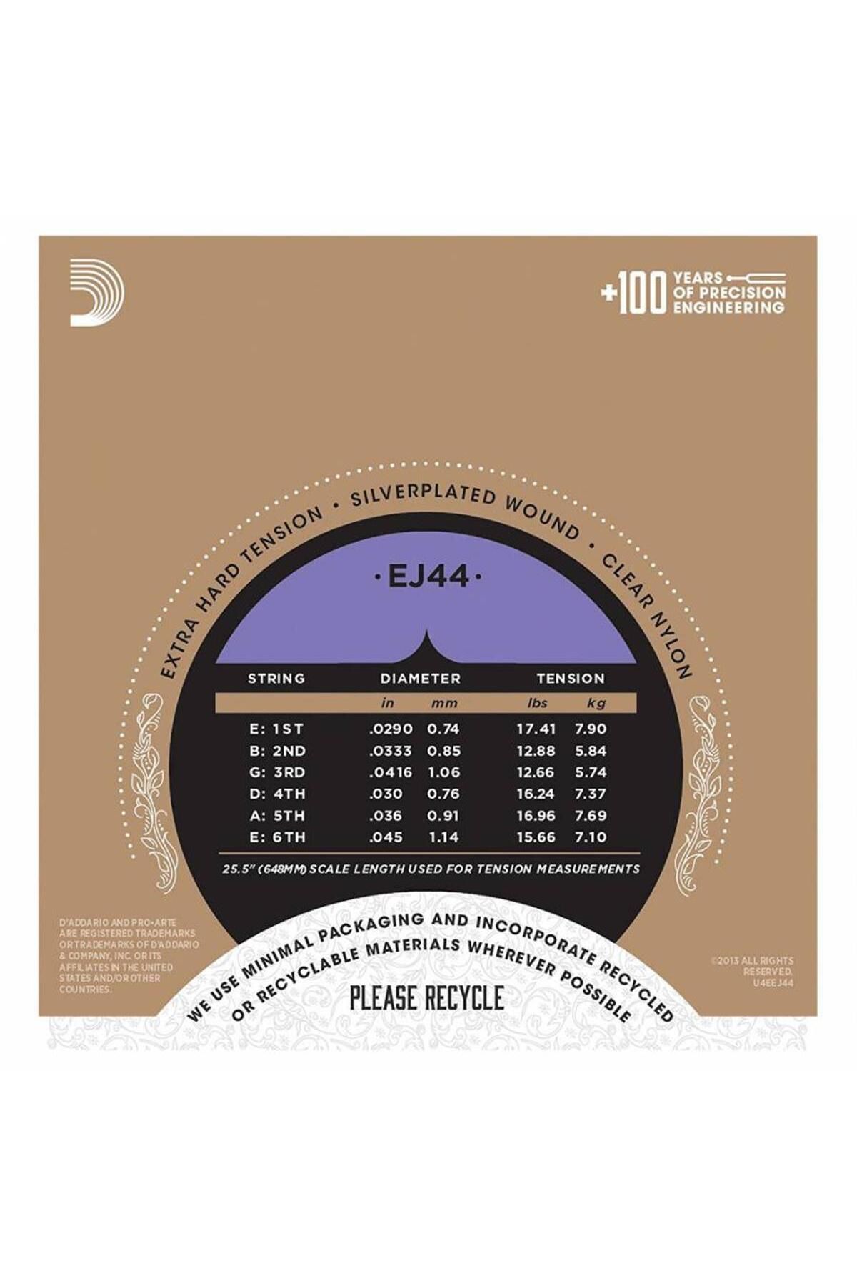 Daddario-Ej44 Classical Guitar String 4/4 3