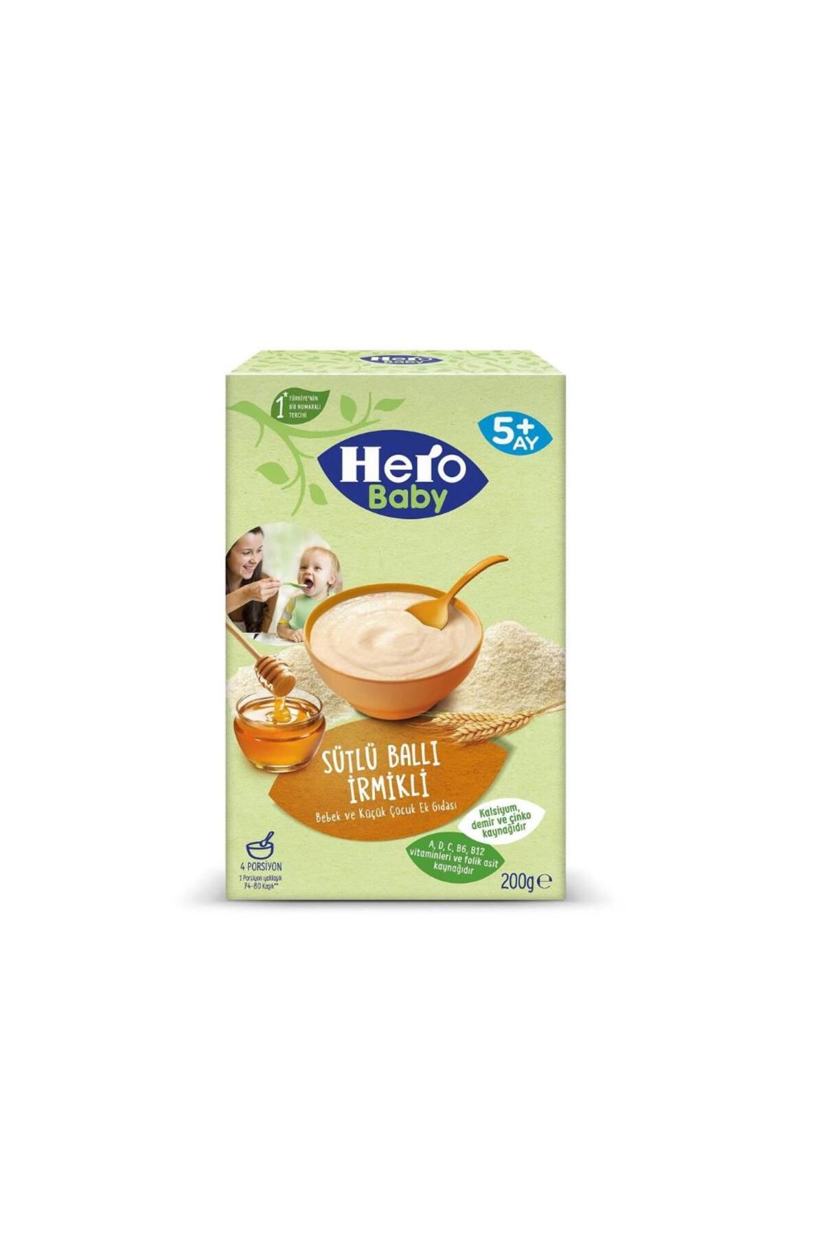 Hero Baby Sütlü Ballı Irmikli Kaşık Maması 200 gr