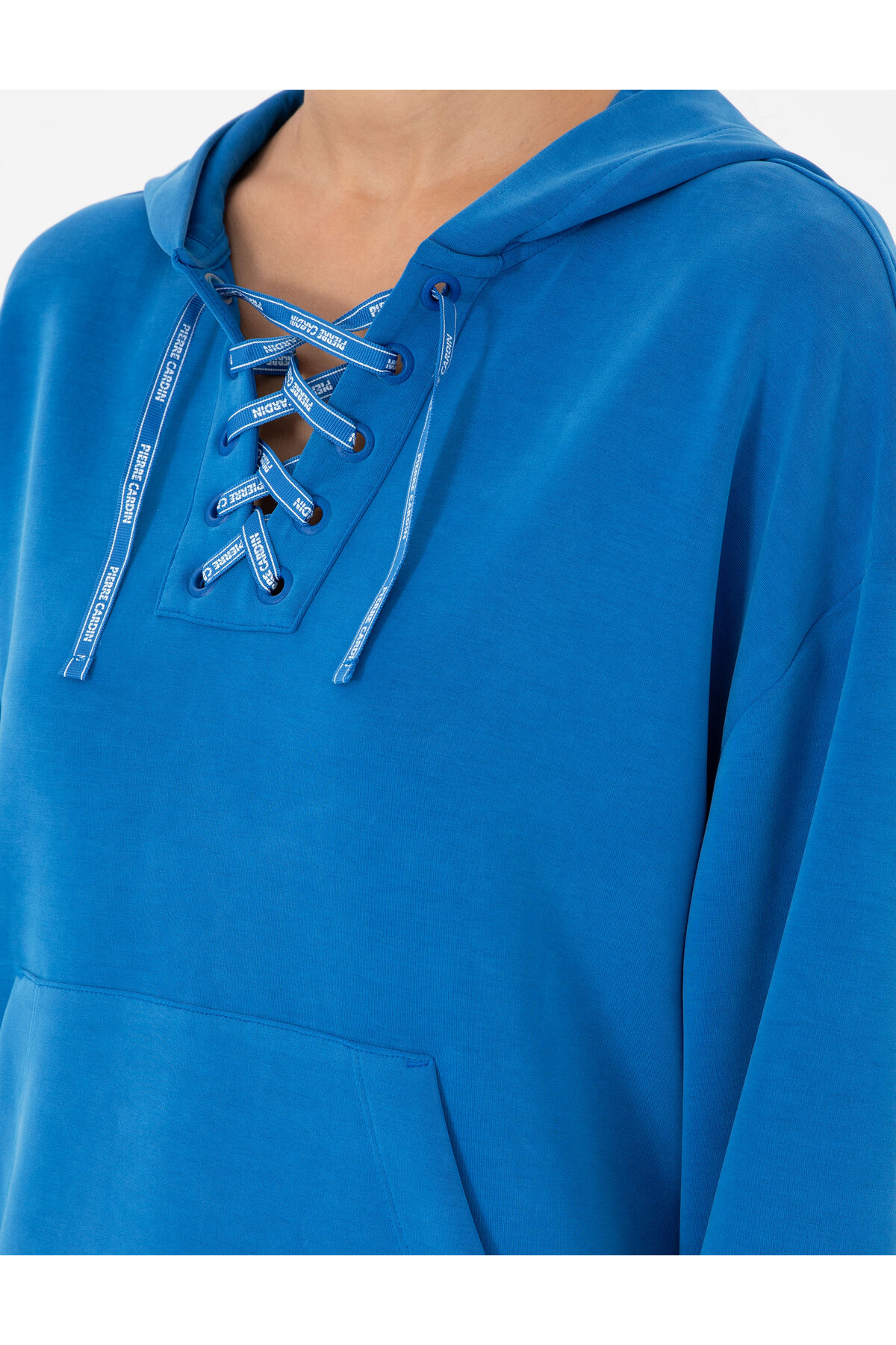 Pierre Cardin  Saks Oversize Modal Kumaş Sweatshirt 50290938-VR045 - Görsel 7