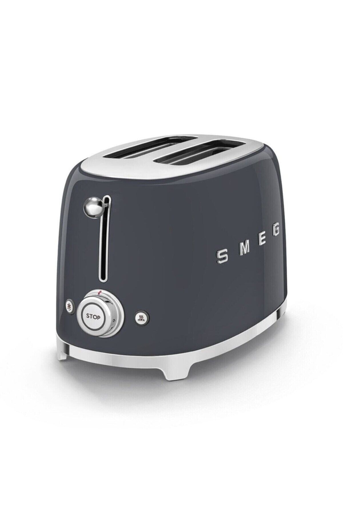 SMEG-50's Style Retro 2-Slice Bread - Gray Tsf01Greu 4