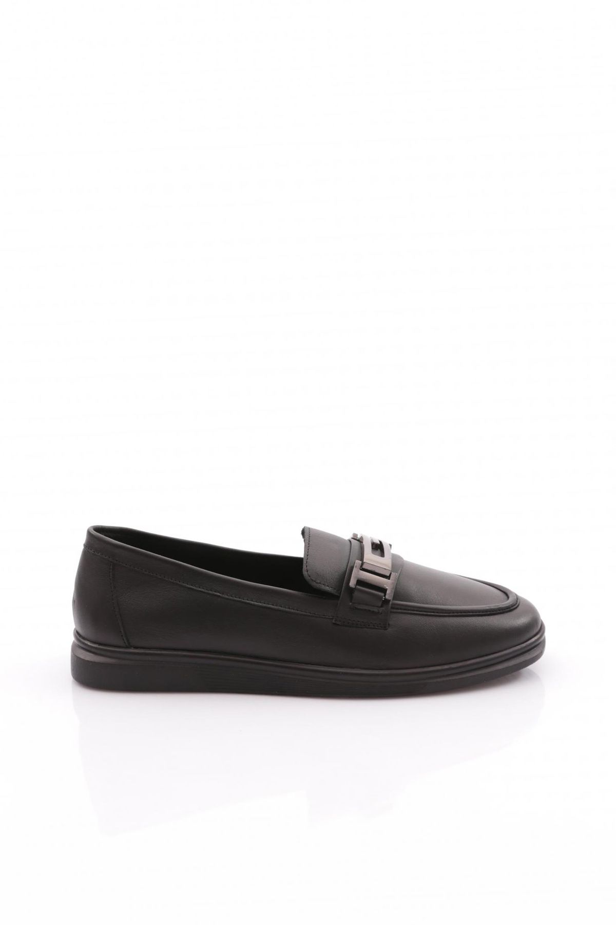 کفش لوفر زنانه G Metal Buckle Black Napa 1092173 Dgn