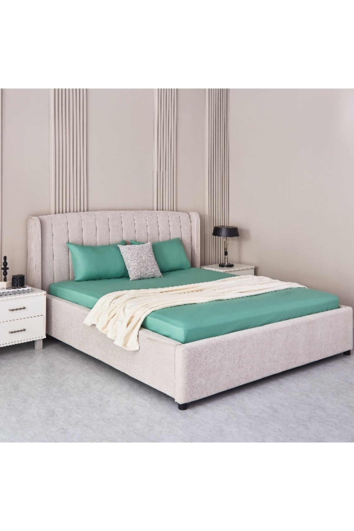 Home Box-ملاءة سرير دربي كوين من الألياف الدقيقة الصلبة - 150×200+25 سم 6