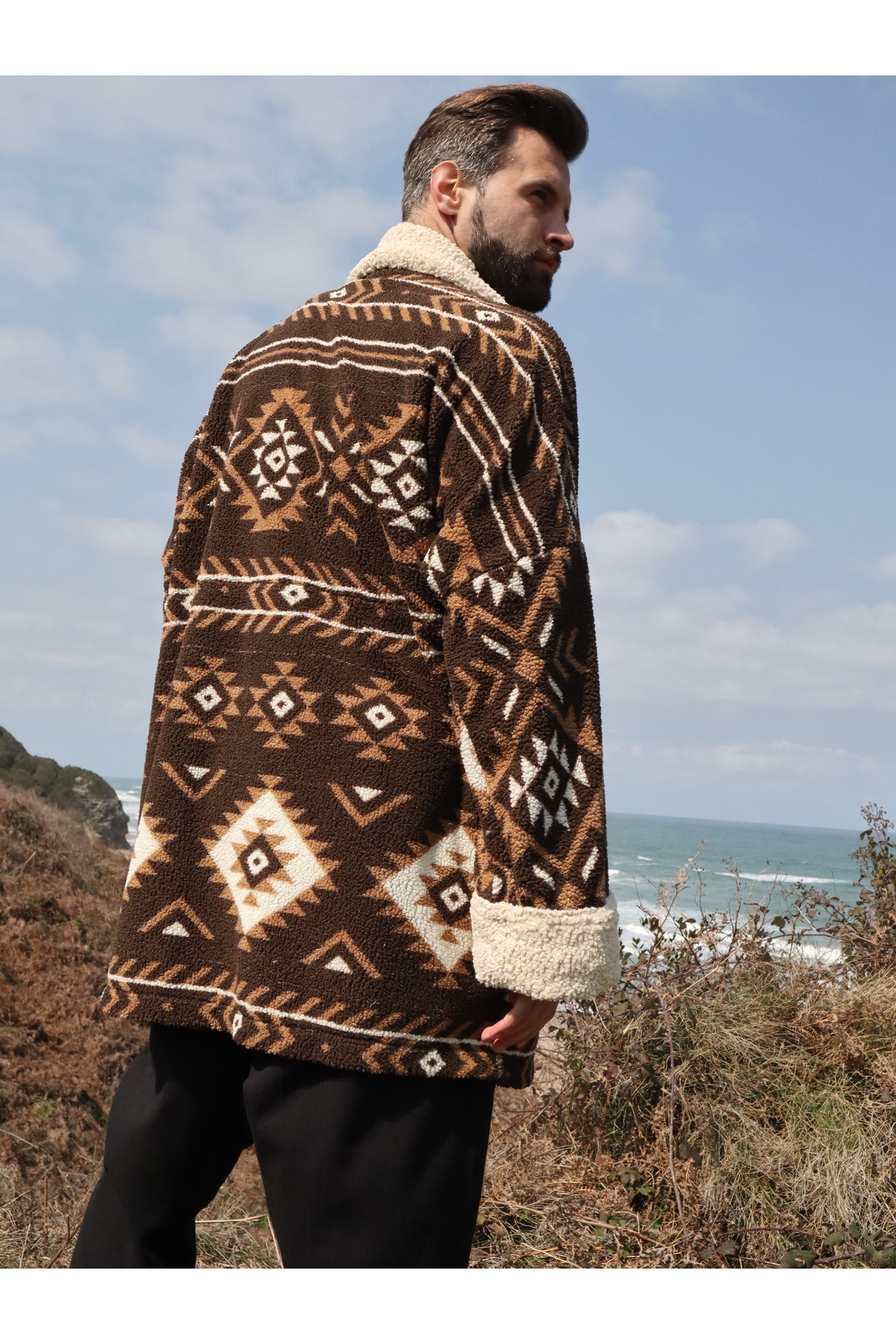Su Koleksiyon  Navajo Palto - Görsel 5