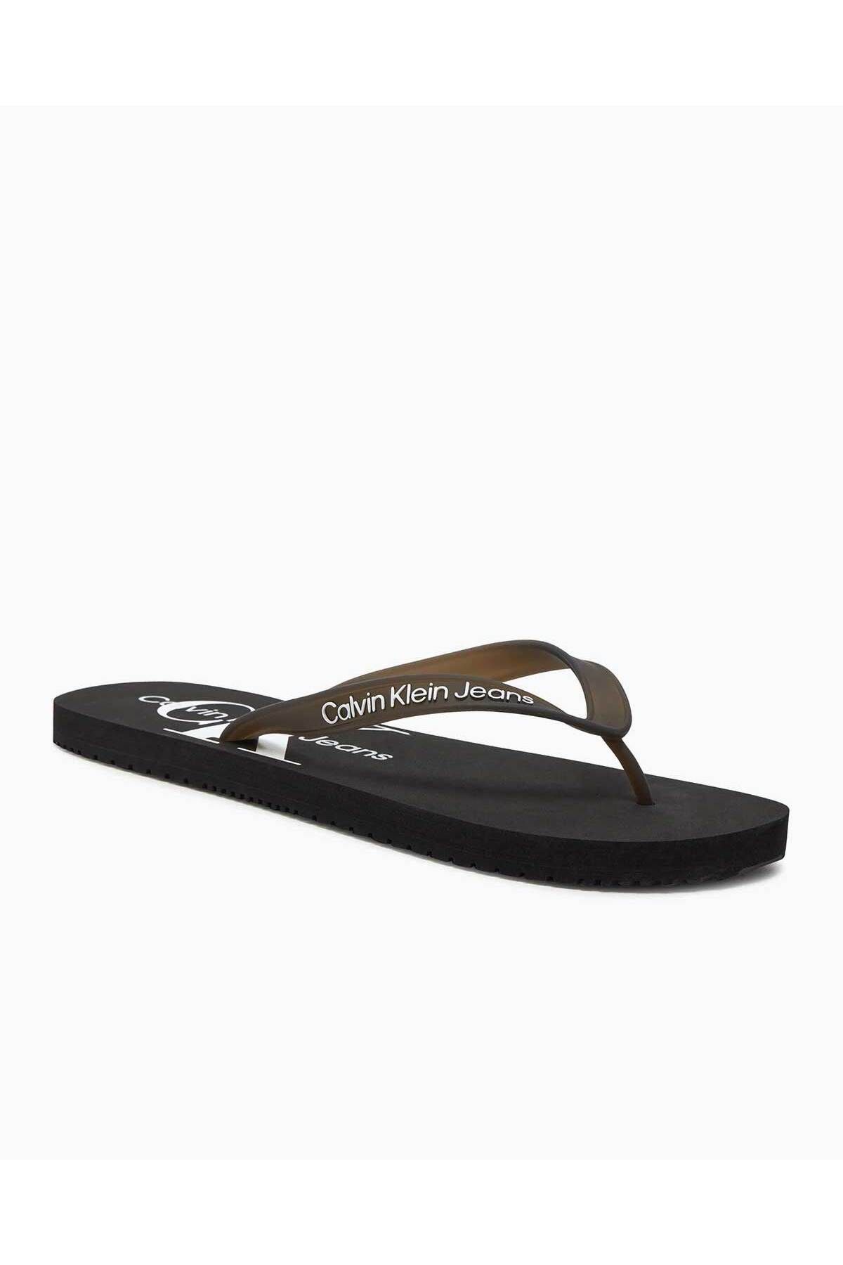 Calvin Klein-Monogram Patterned Beach Sandal - Flip Flop Flip Flops 3