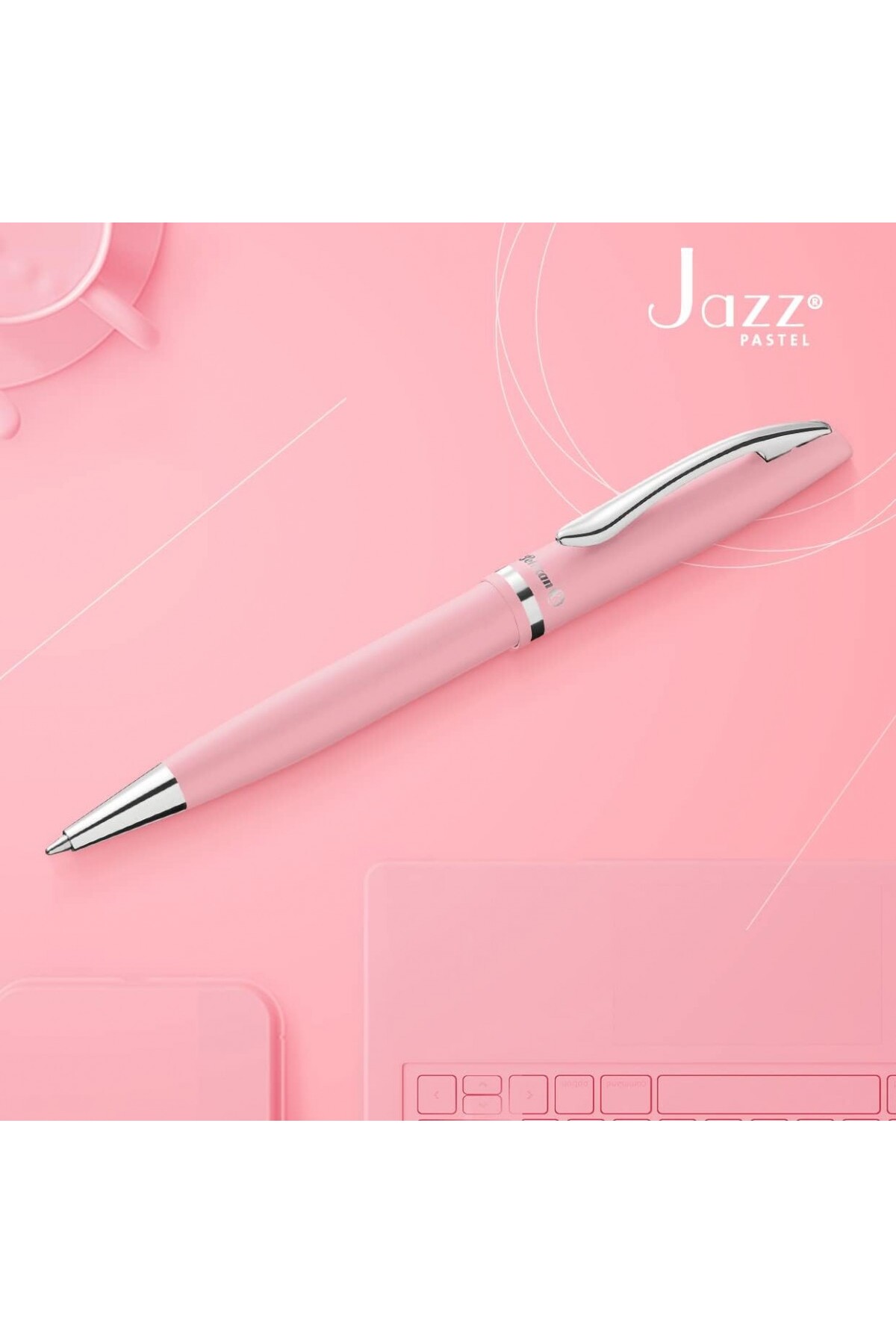 Pelikan Jazz Metal Gövdeli Tükenmez Kalem Pastel Rose / 812658