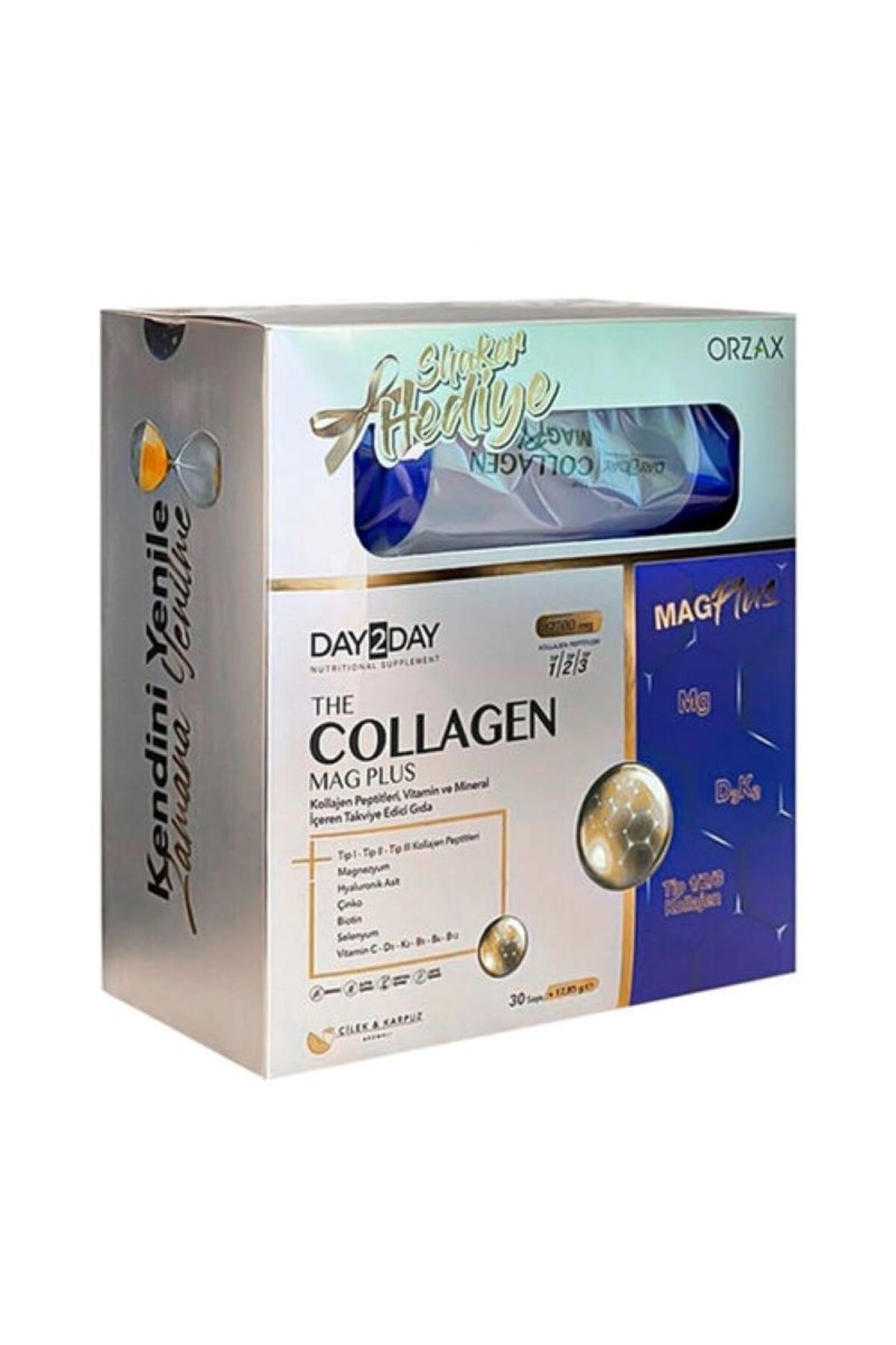 DAY2DAY The Collagen Mag Plus 30 Saşe Shaker Hediyeli